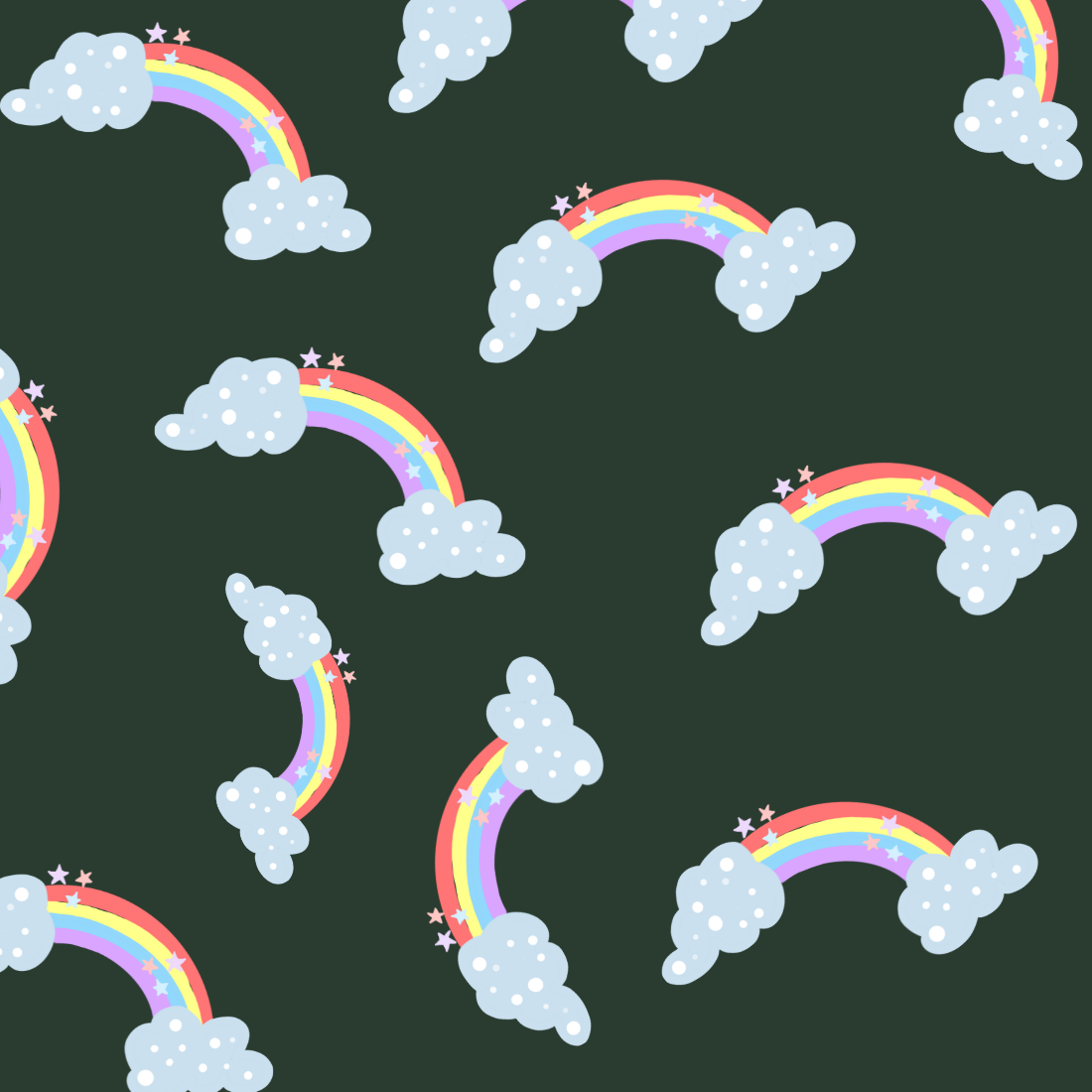 Pattern Rainbow Design Graphics preview image.