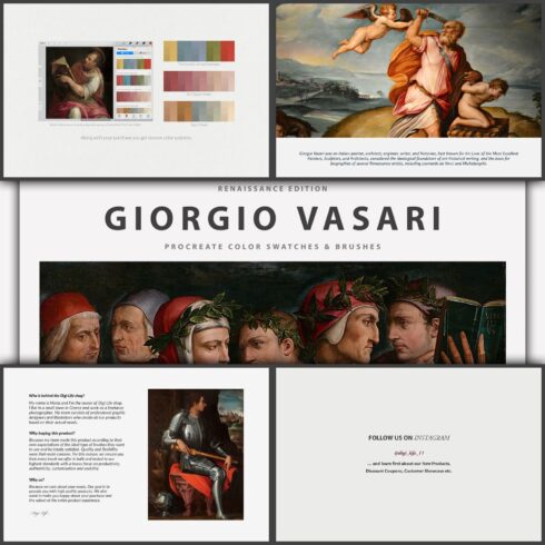 Giorgio Vasari Procreate Brushes.