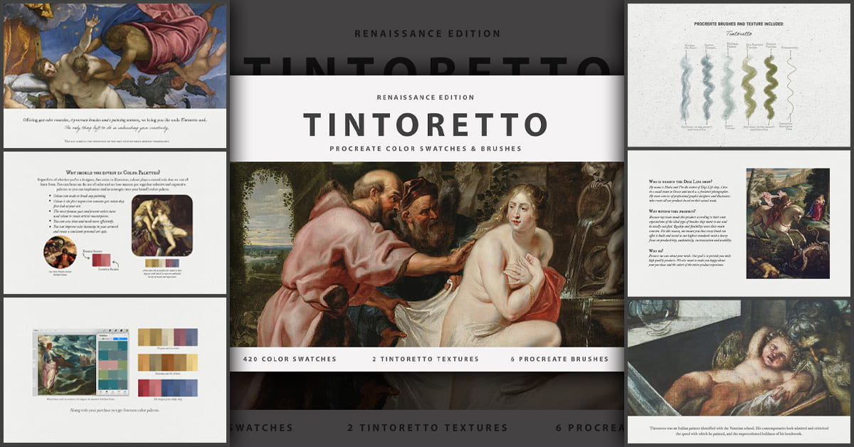 Tintoretto Procreate Brushes - Facebook.
