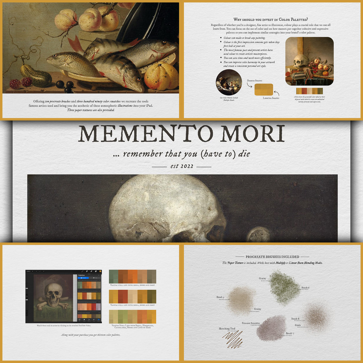 Memento Mori Procreate Kit cover.