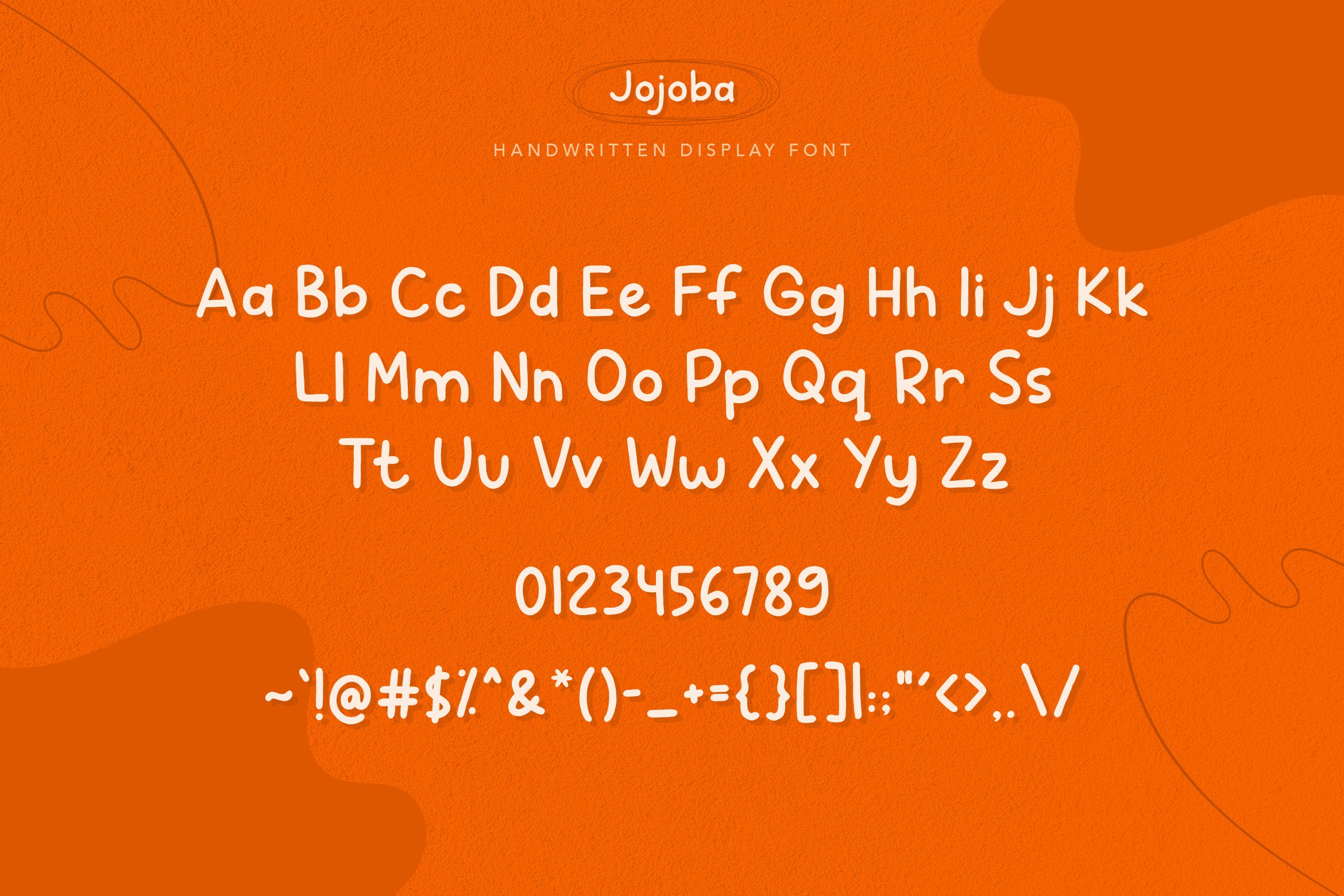 General view of the Jojoba font.