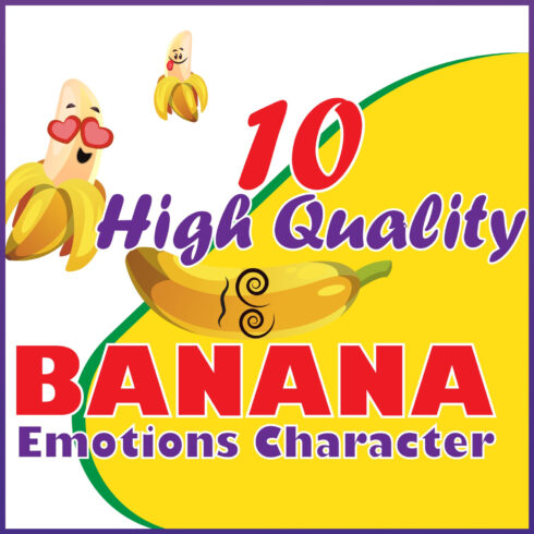 10X Banana Emotions Character Illustrations.