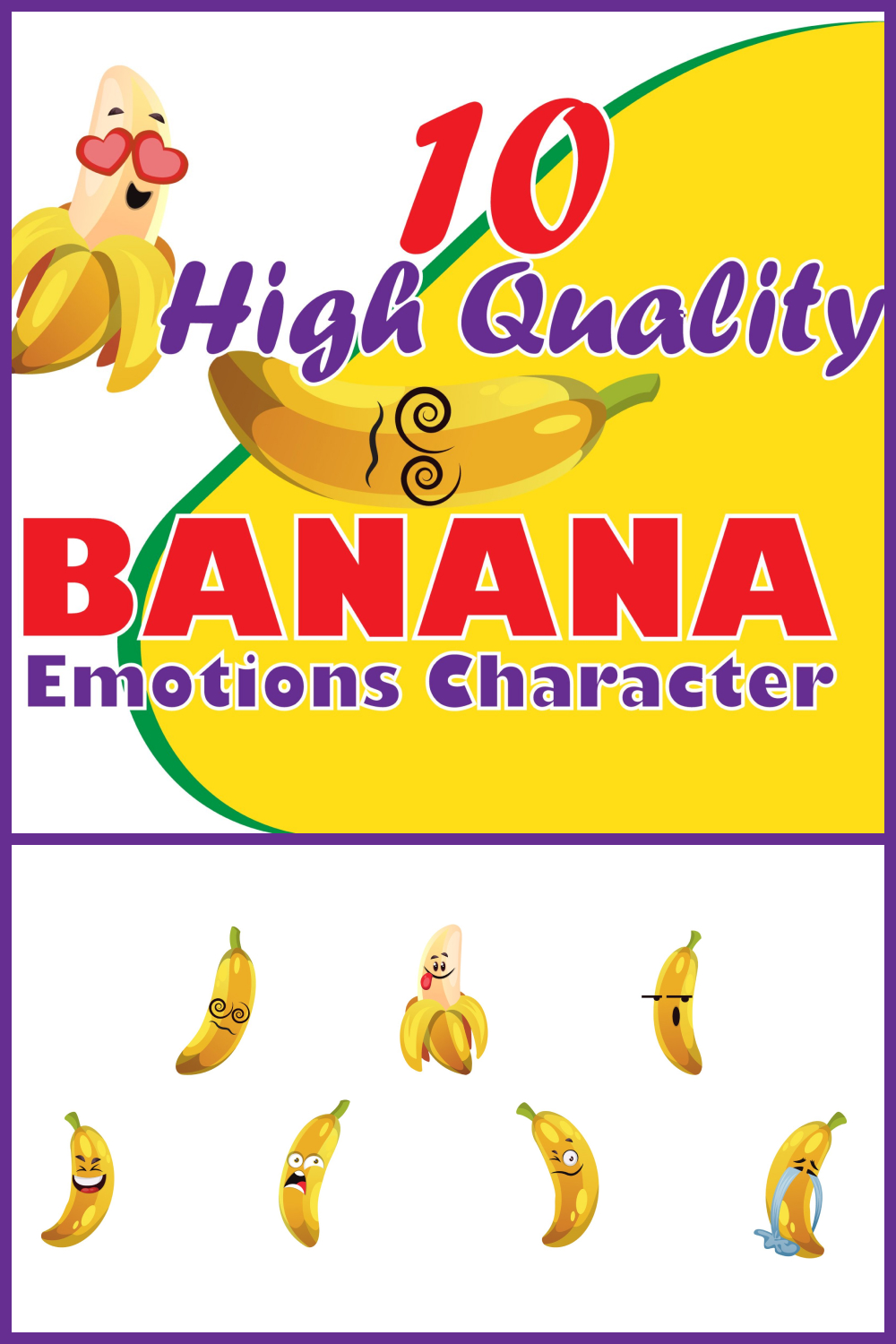 10x banana emotions character illustrations 02 411