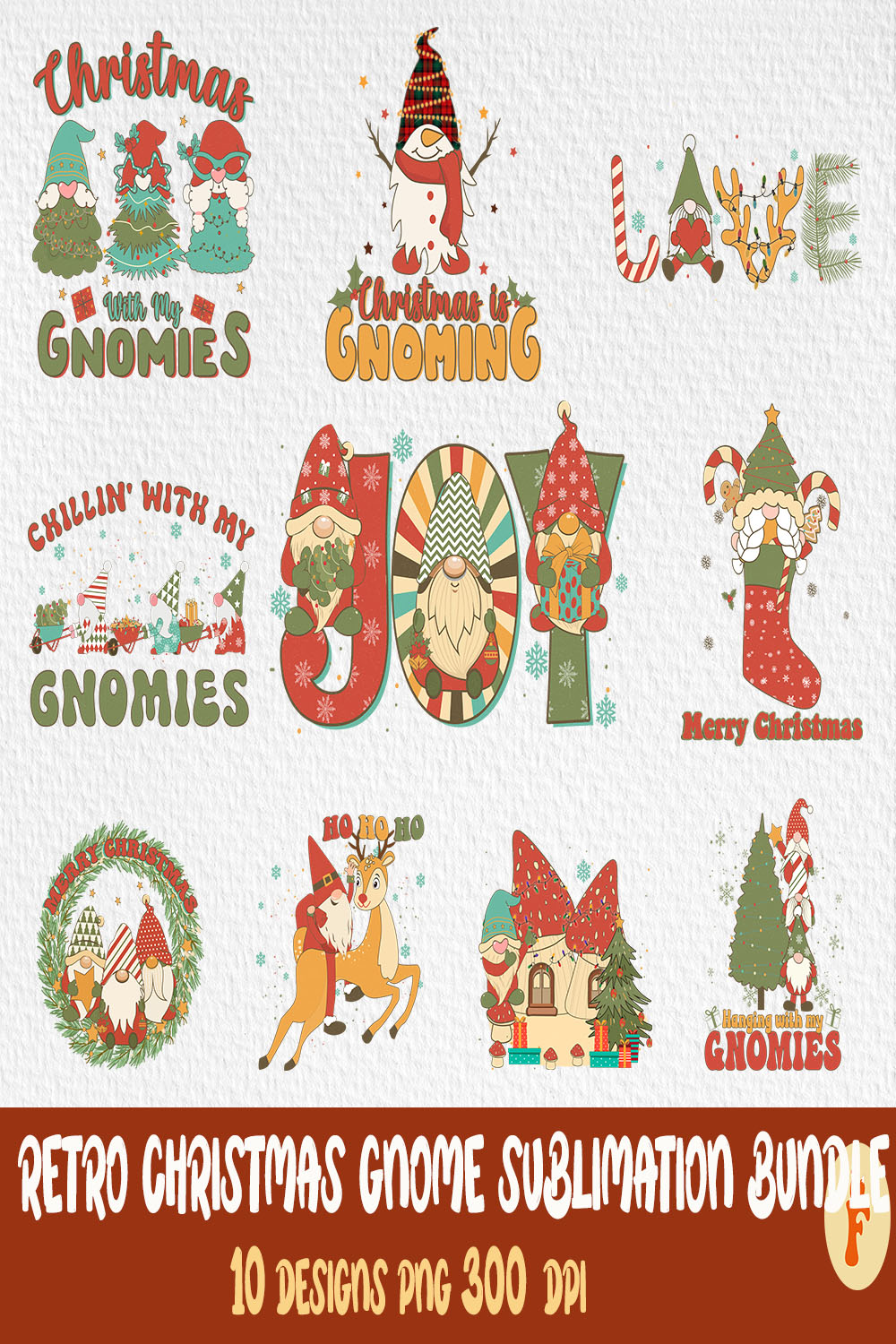 Best Christmas Gnome T-Shirt Designs - pinterest image preview.