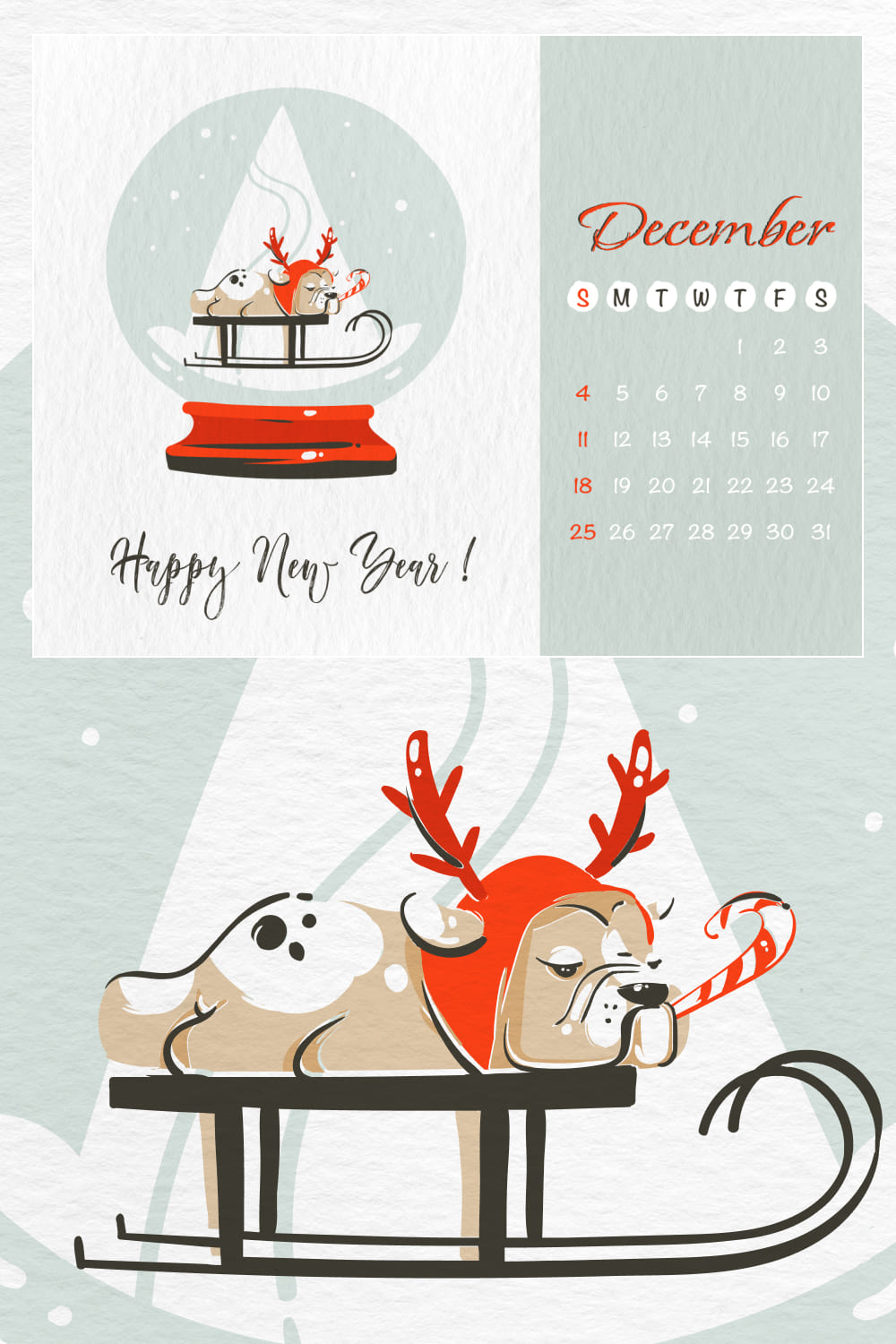 Free New Year December Calendar - Pinterest.