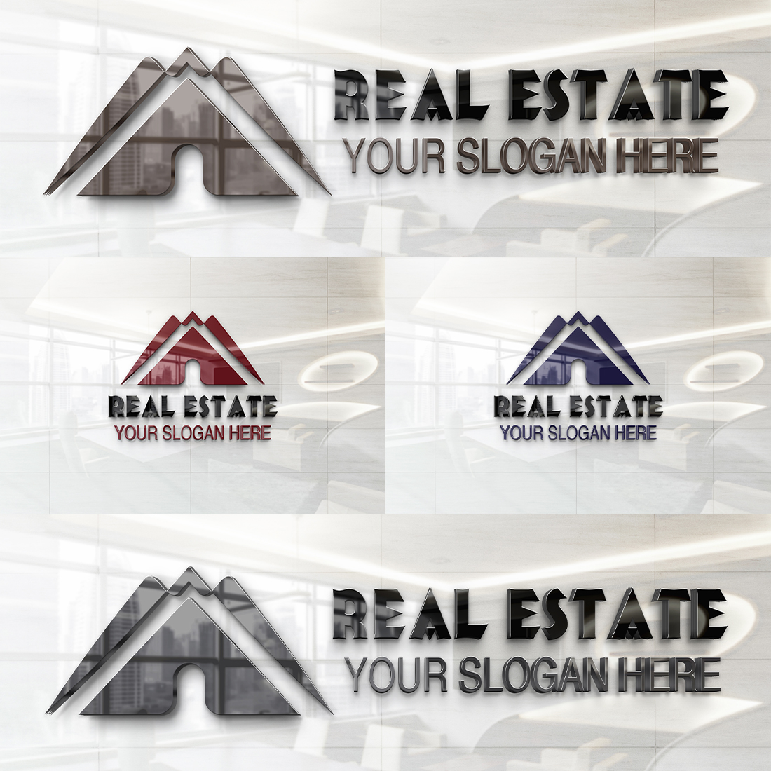 Real Estate Logo Design presentation.