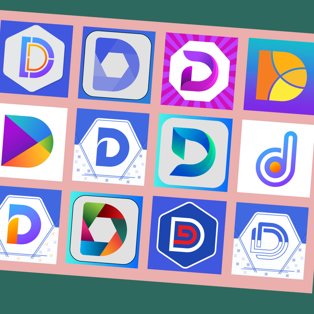 Premium Set of "D" App Icon created by Saqib.