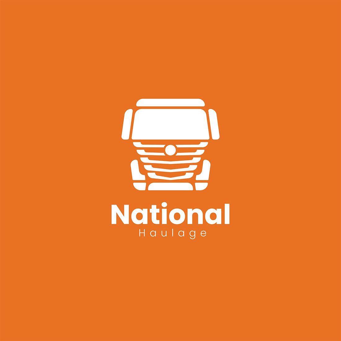 National Haulage Logo with orange background.