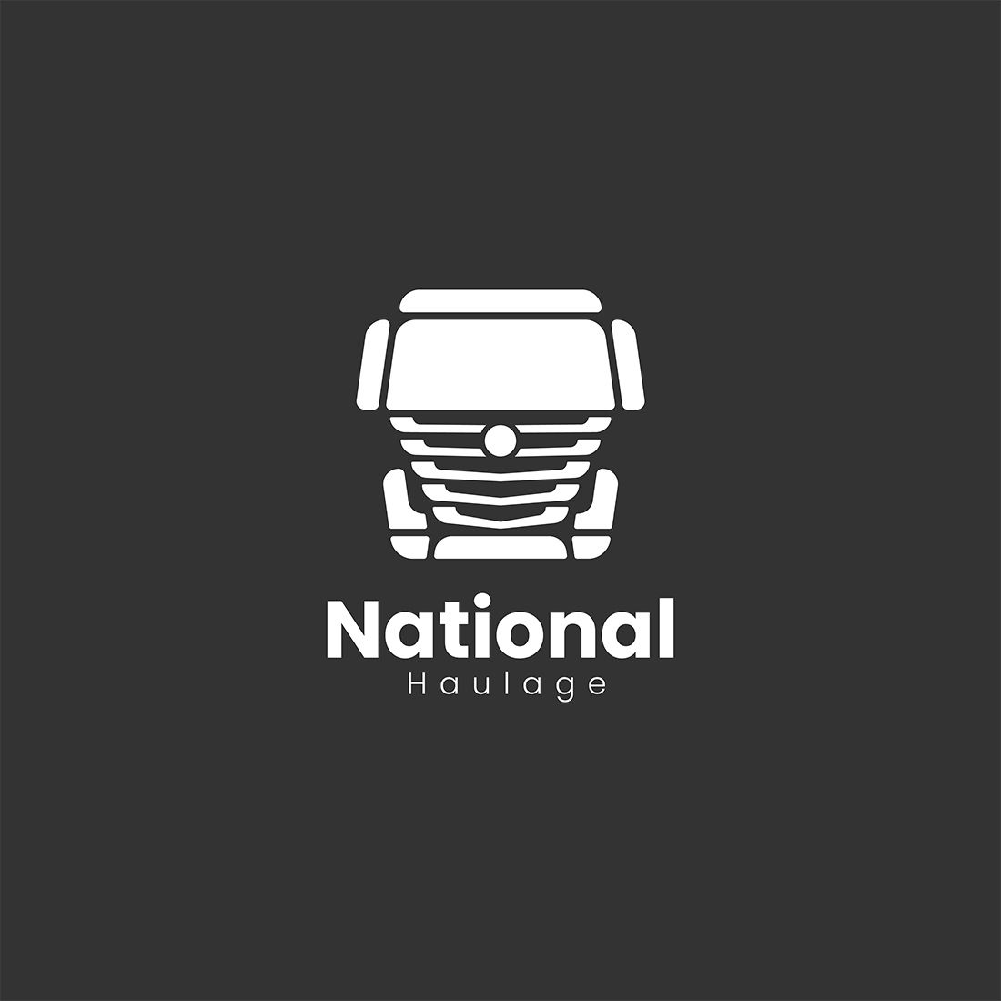 National Haulage Logo white and gray version.
