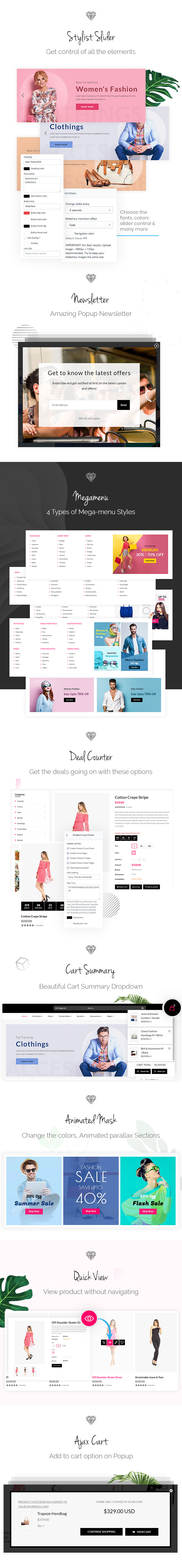 Big light template for your online shop.