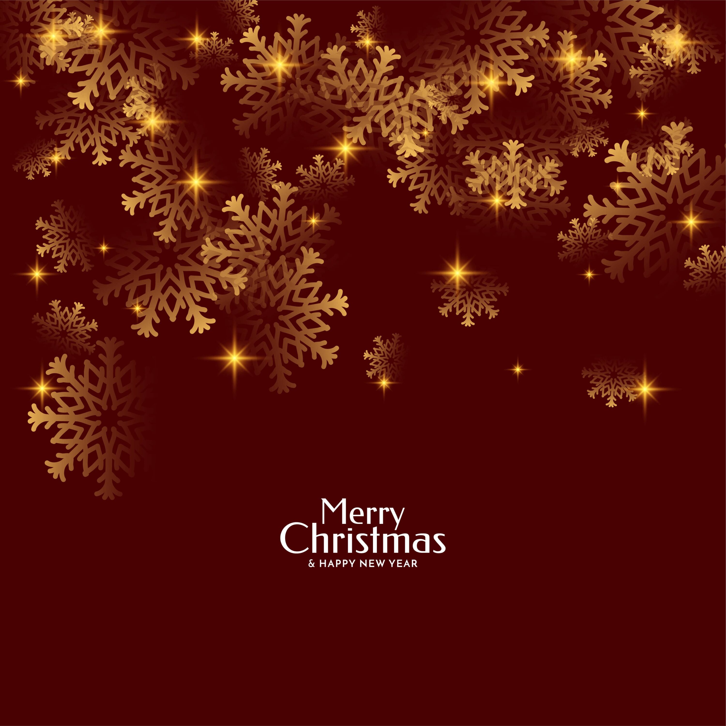 Merry Christmas Snowflake Backgrounds Design preview image.