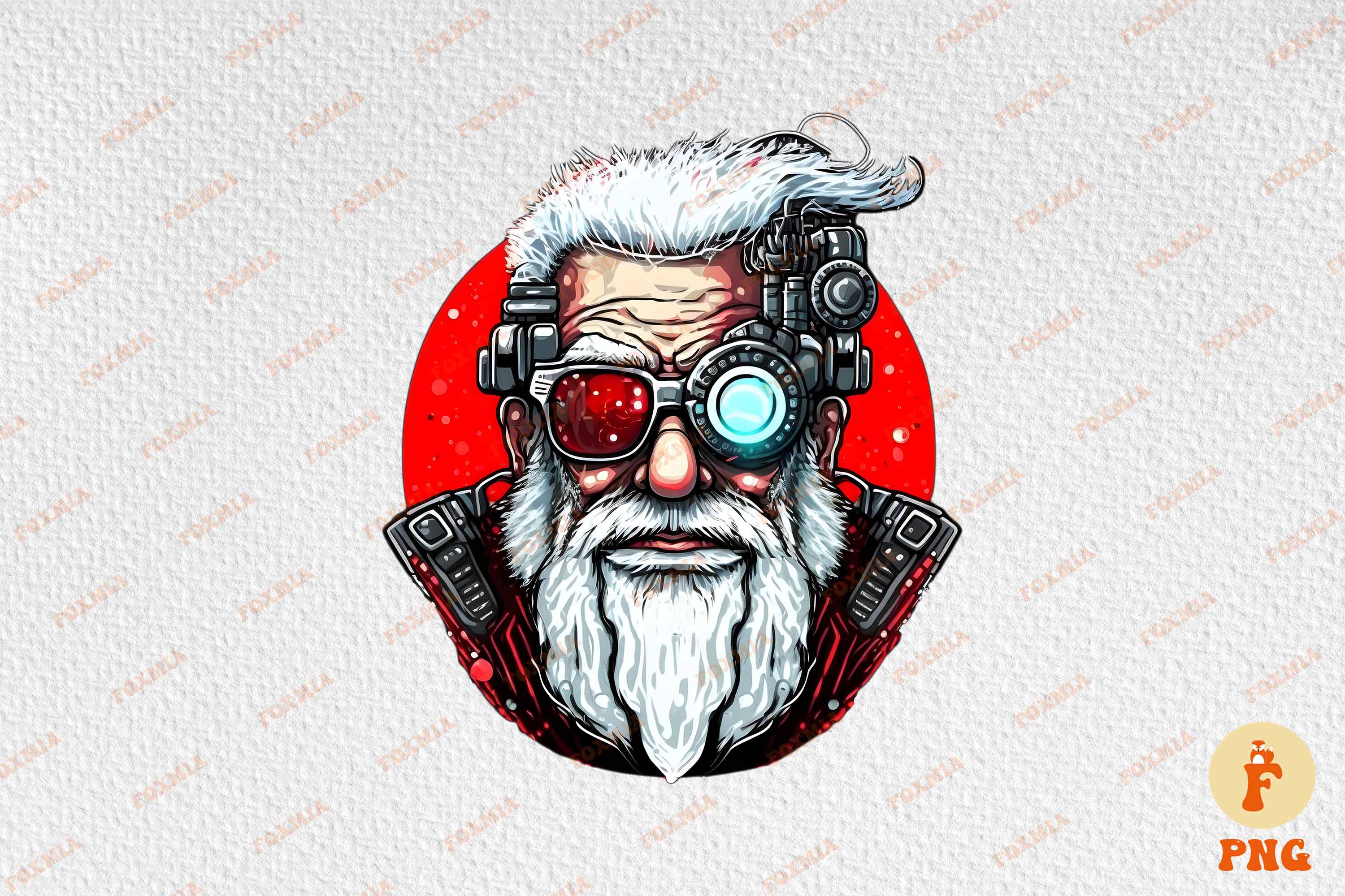 Amazing image of cool Santa Claus.