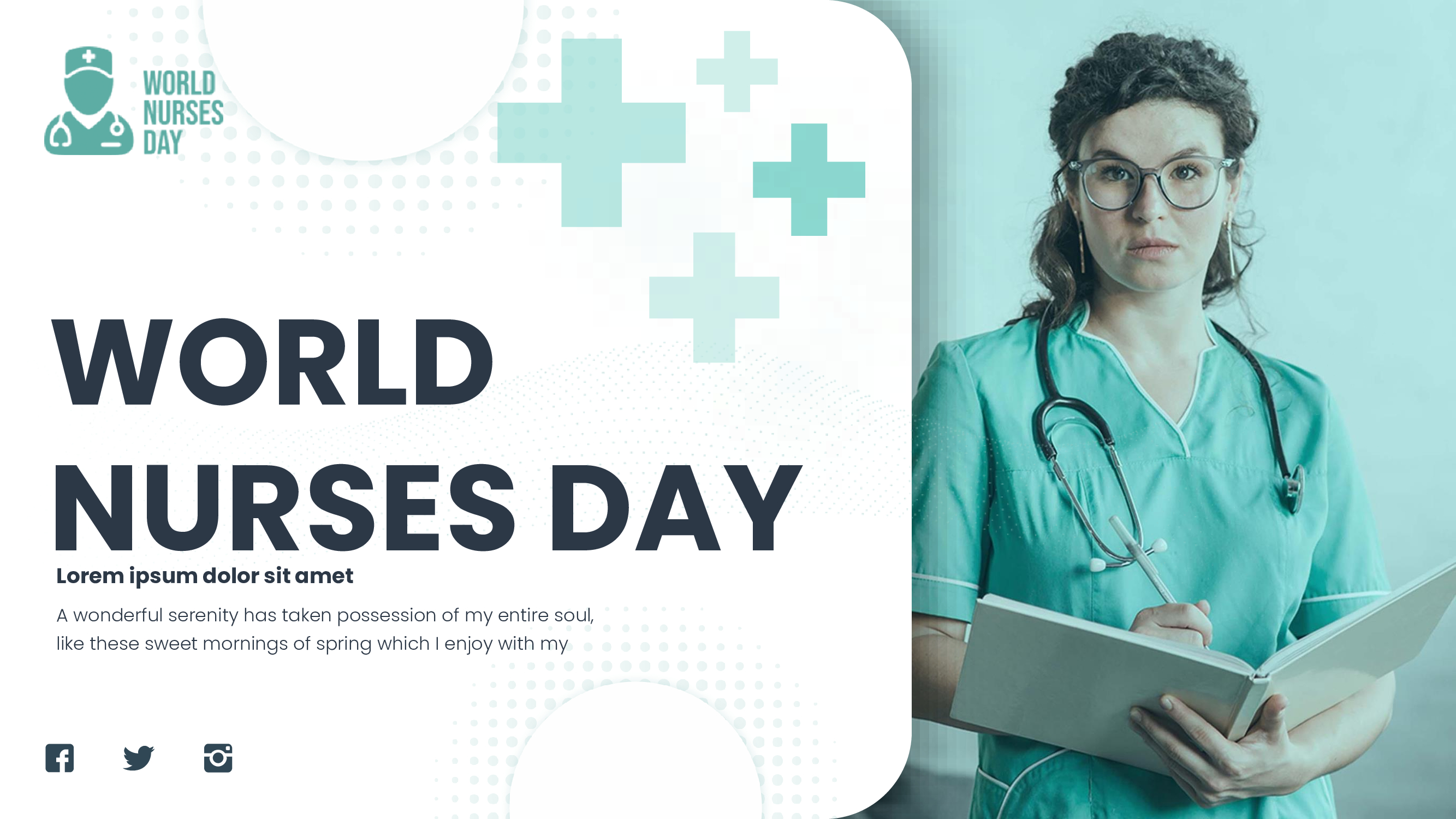 Cover image of Nurses Day Template.