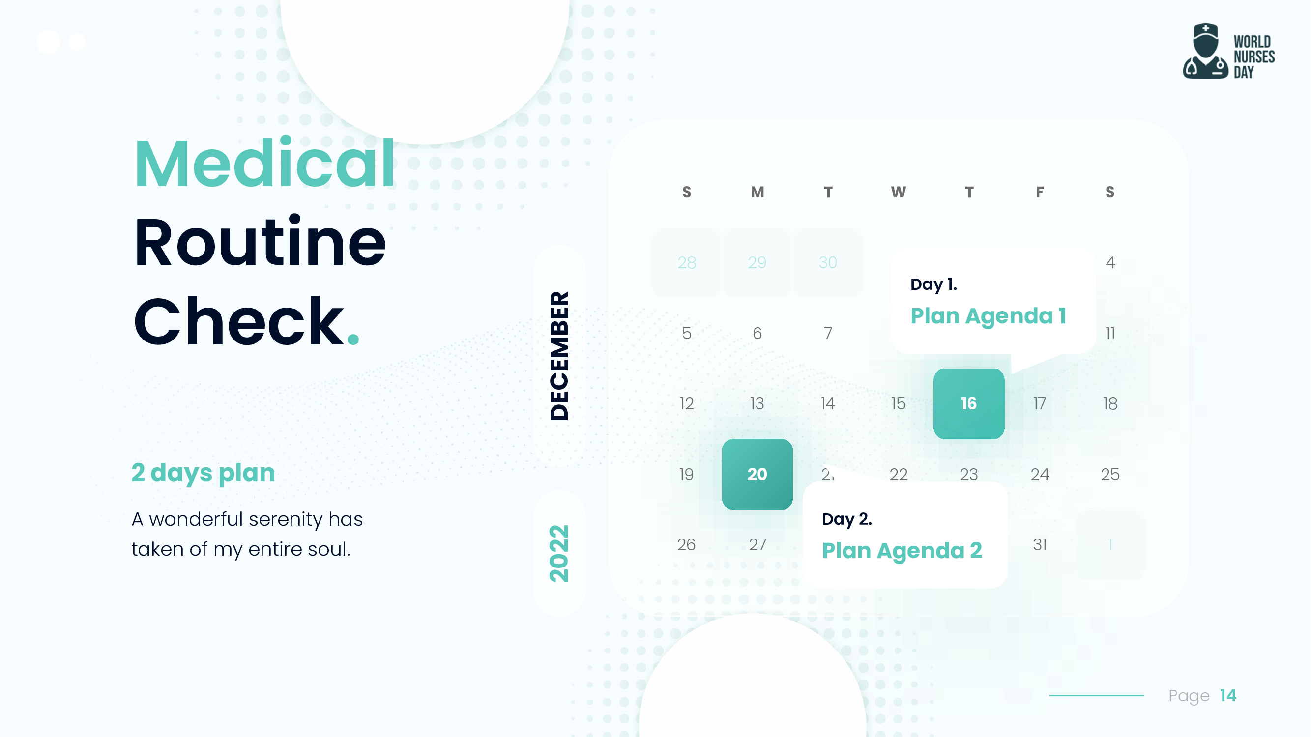 Create your own medical routine check.