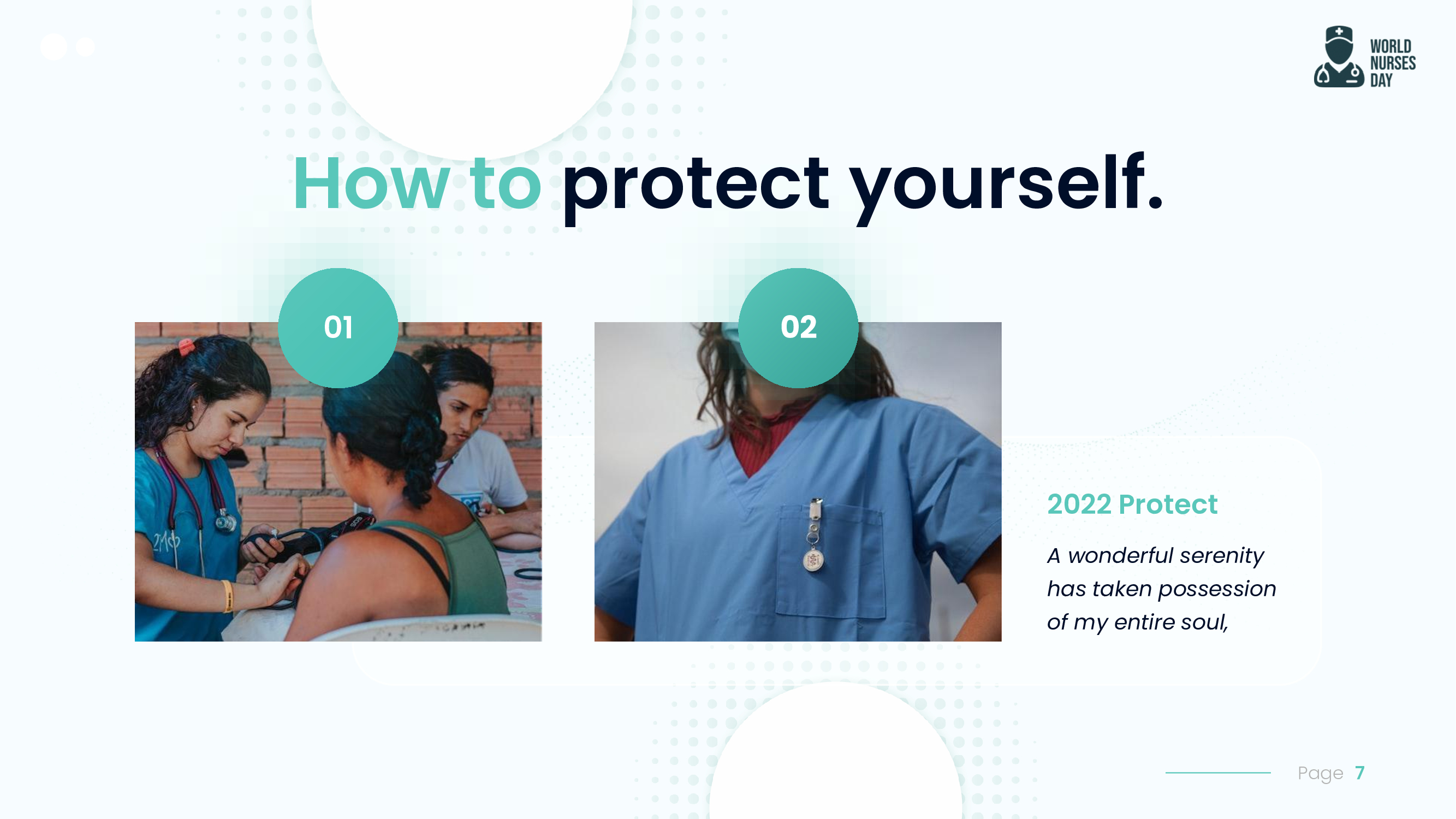 Show your audience how to protect yourself.