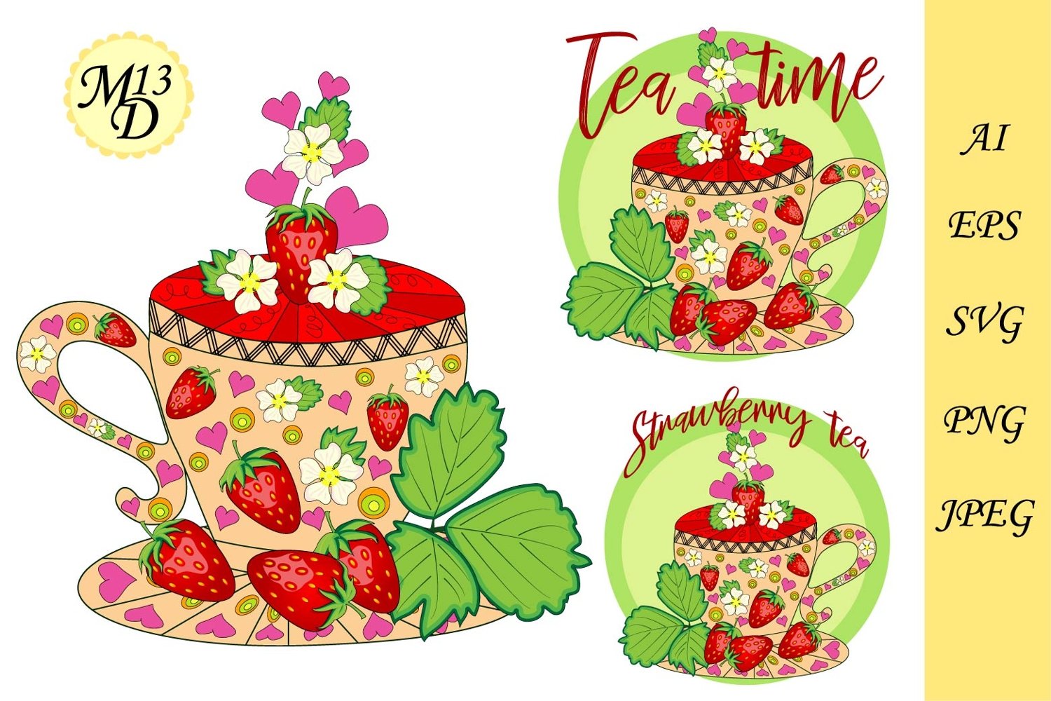 Cover image of Strawberry tea.