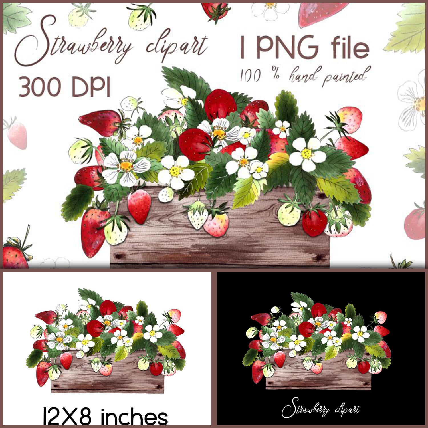 Strawberry Clipart - main image preview.