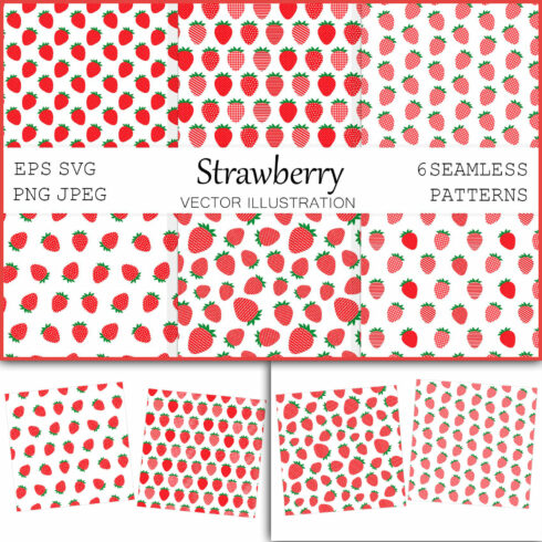 Strawberry Seamless Pattern - main image preview.