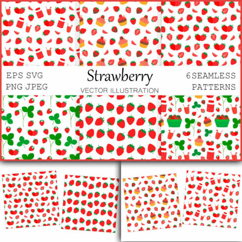 Strawberry Seamless Pattern - main image preview.