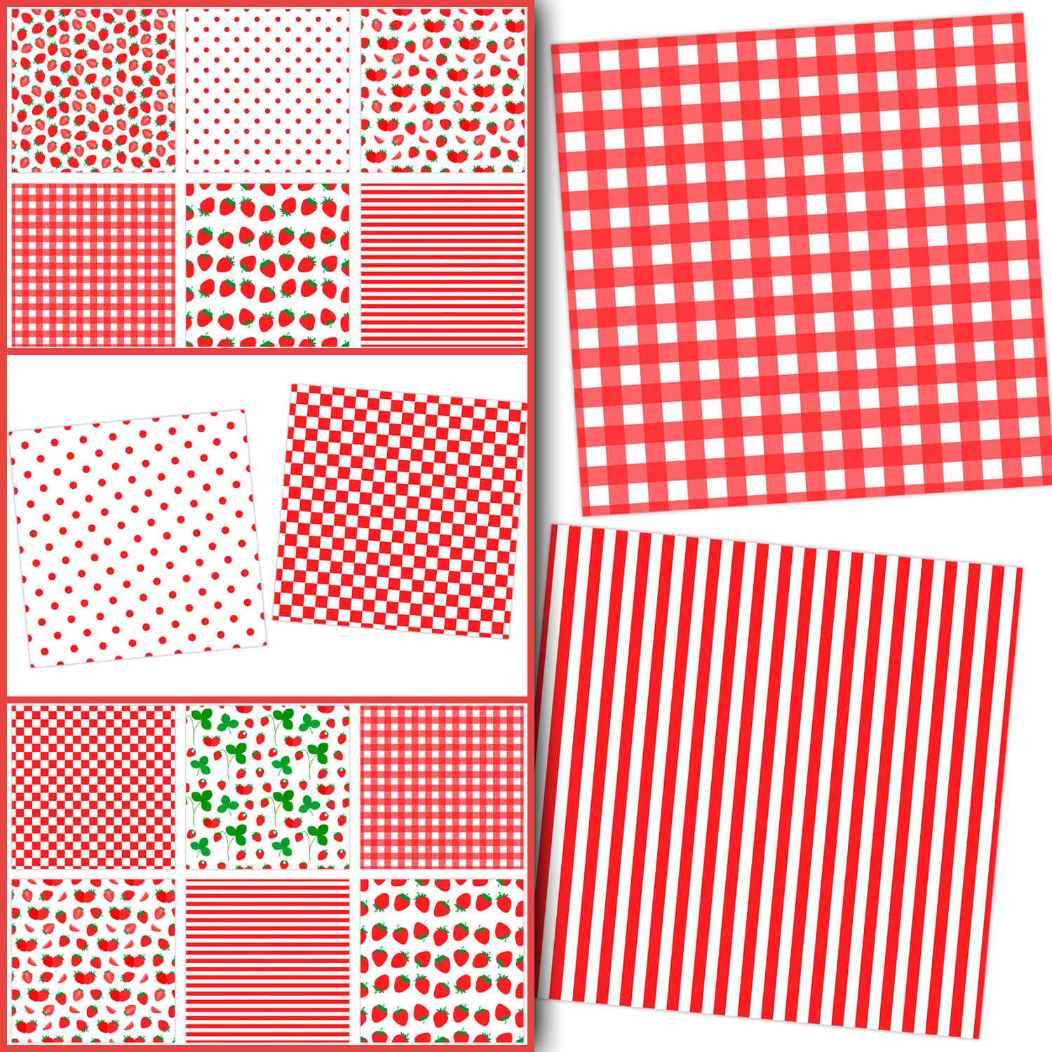 Strawberry Seamless Pattern Created By IrinaShishkova.
