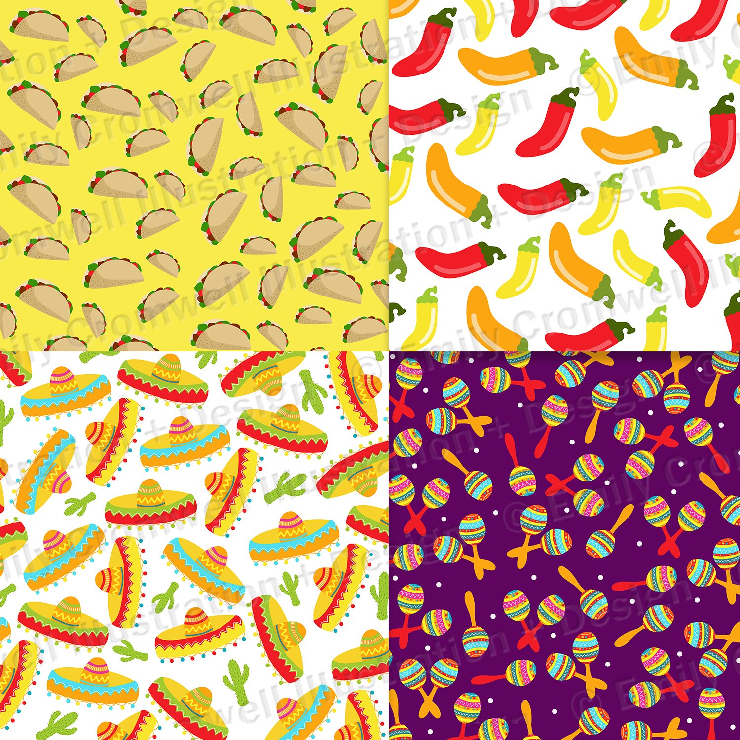 Some spicy elements on the multicolor patterns.