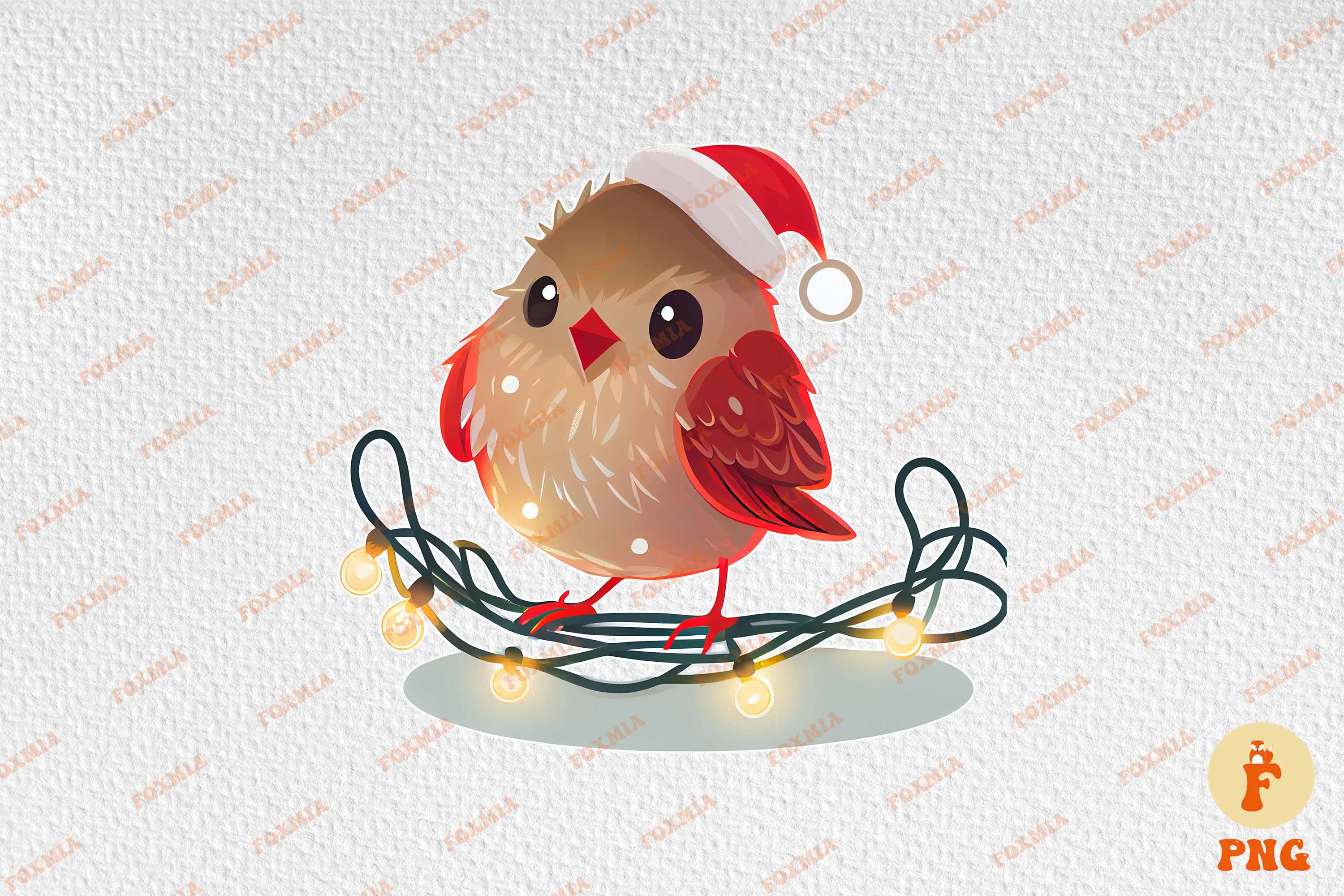 Cute little Christmas bird.