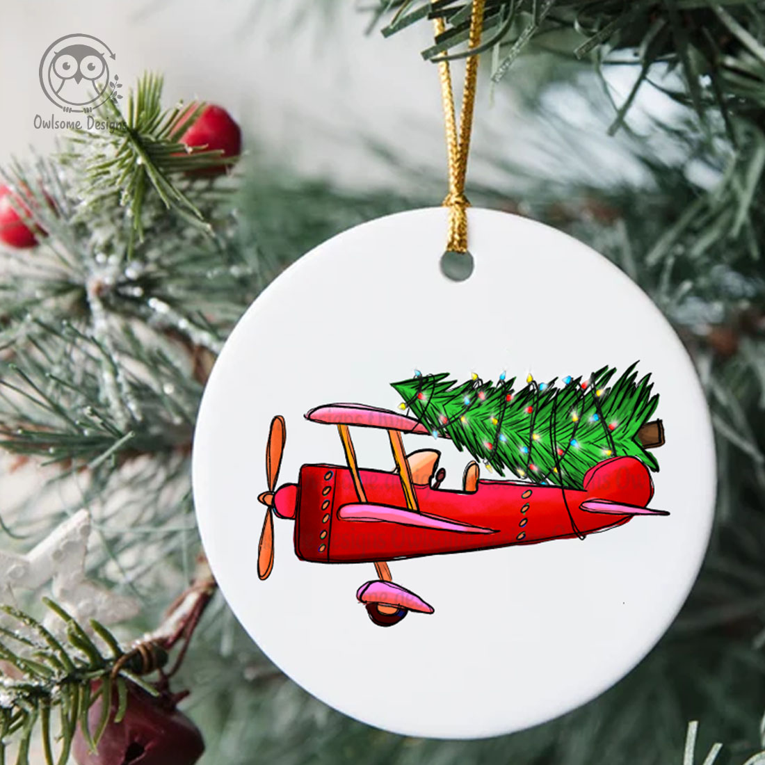 Plane Christmas Tree - Christmas toy preview.