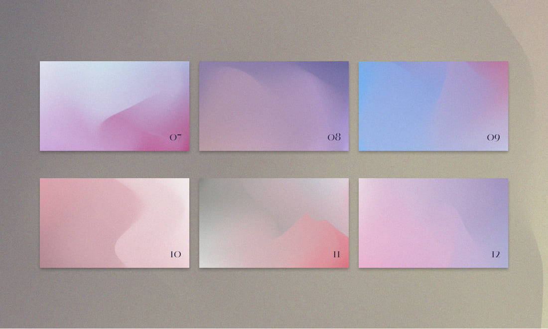 Abstract Gradient Colorful Backgrounds Design preview image.