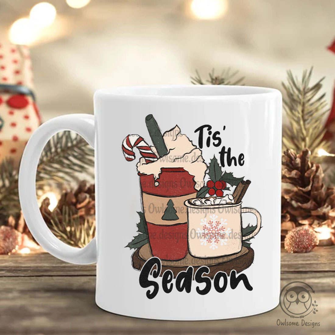 Christmas Tis The Season Sublimation Graphics cover image.