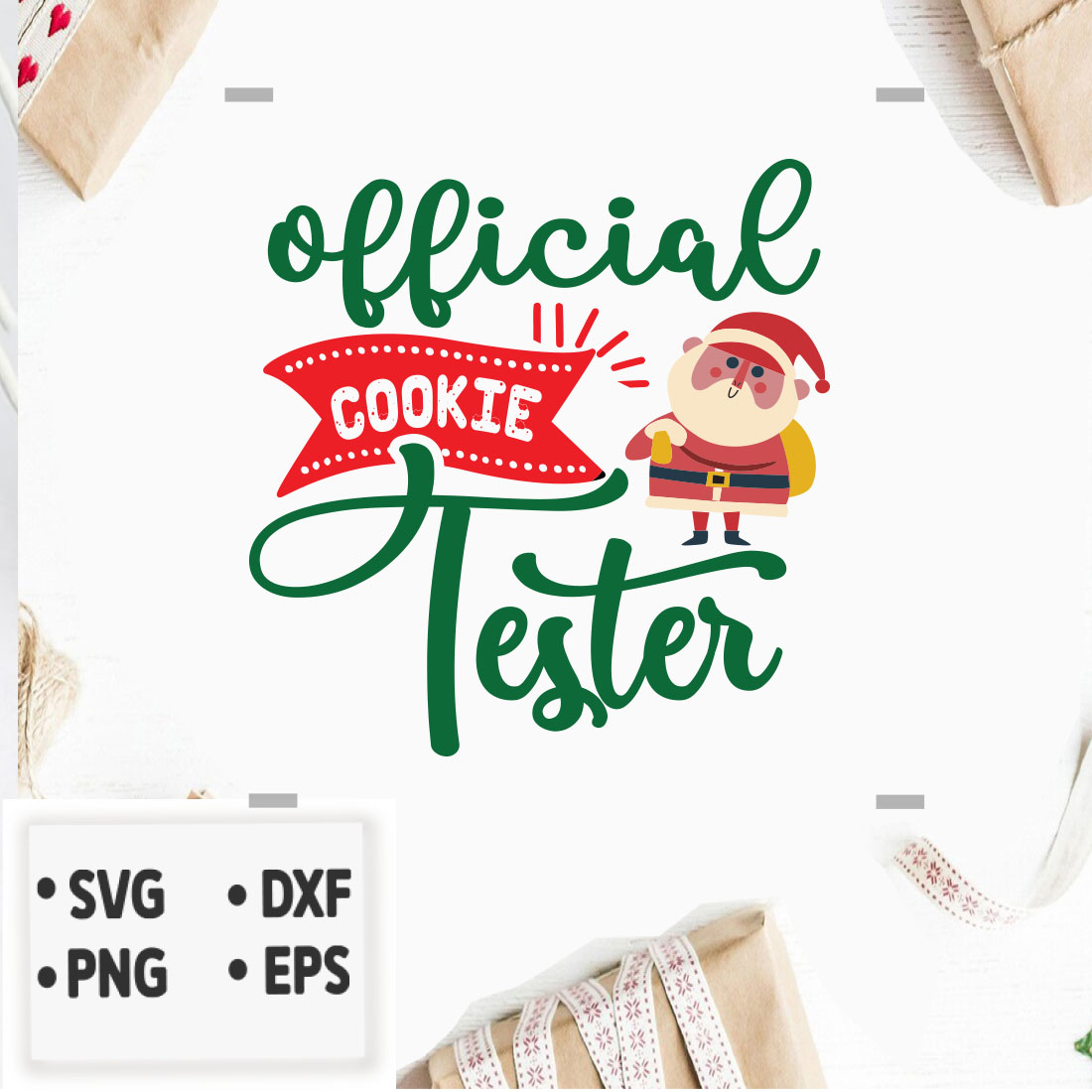 Image with amazing inscription Official cookie tester.