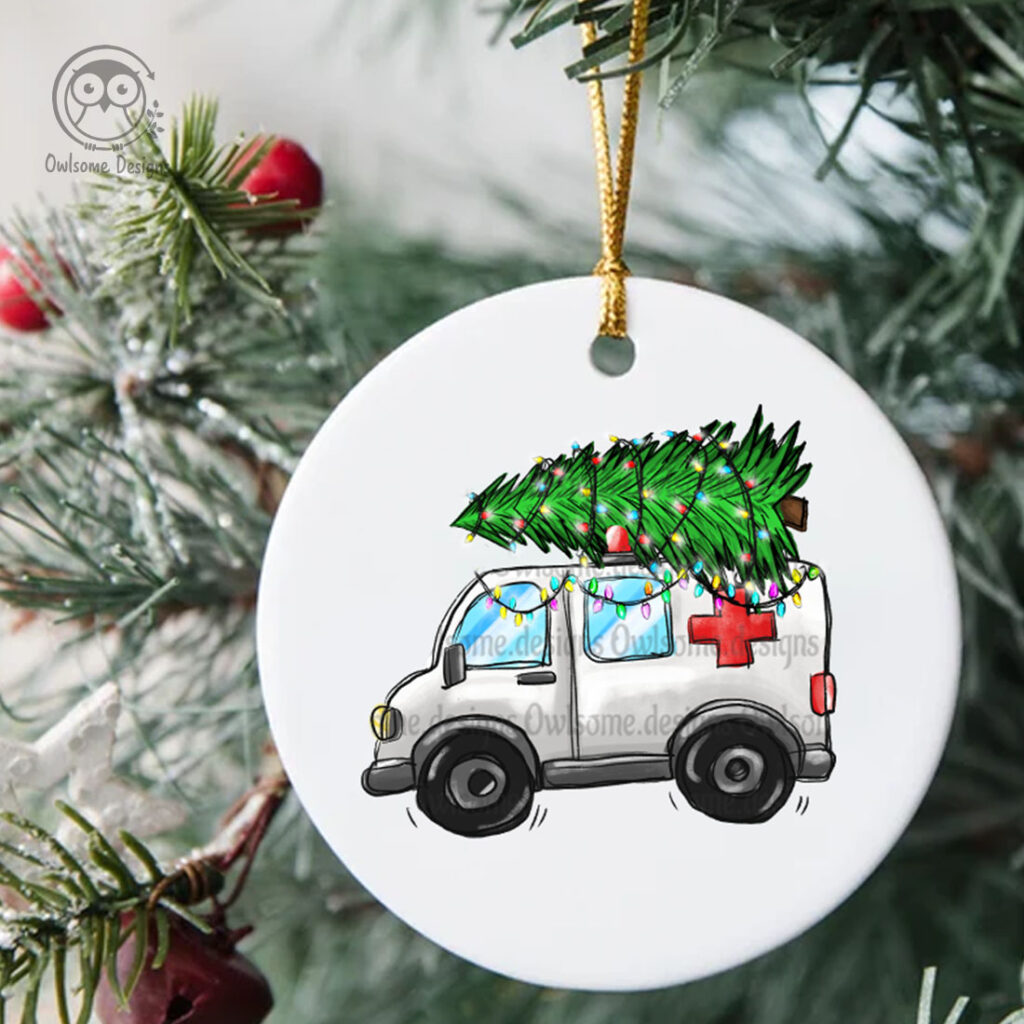 Christmas Tree On Ambulance Car PNG - MasterBundles