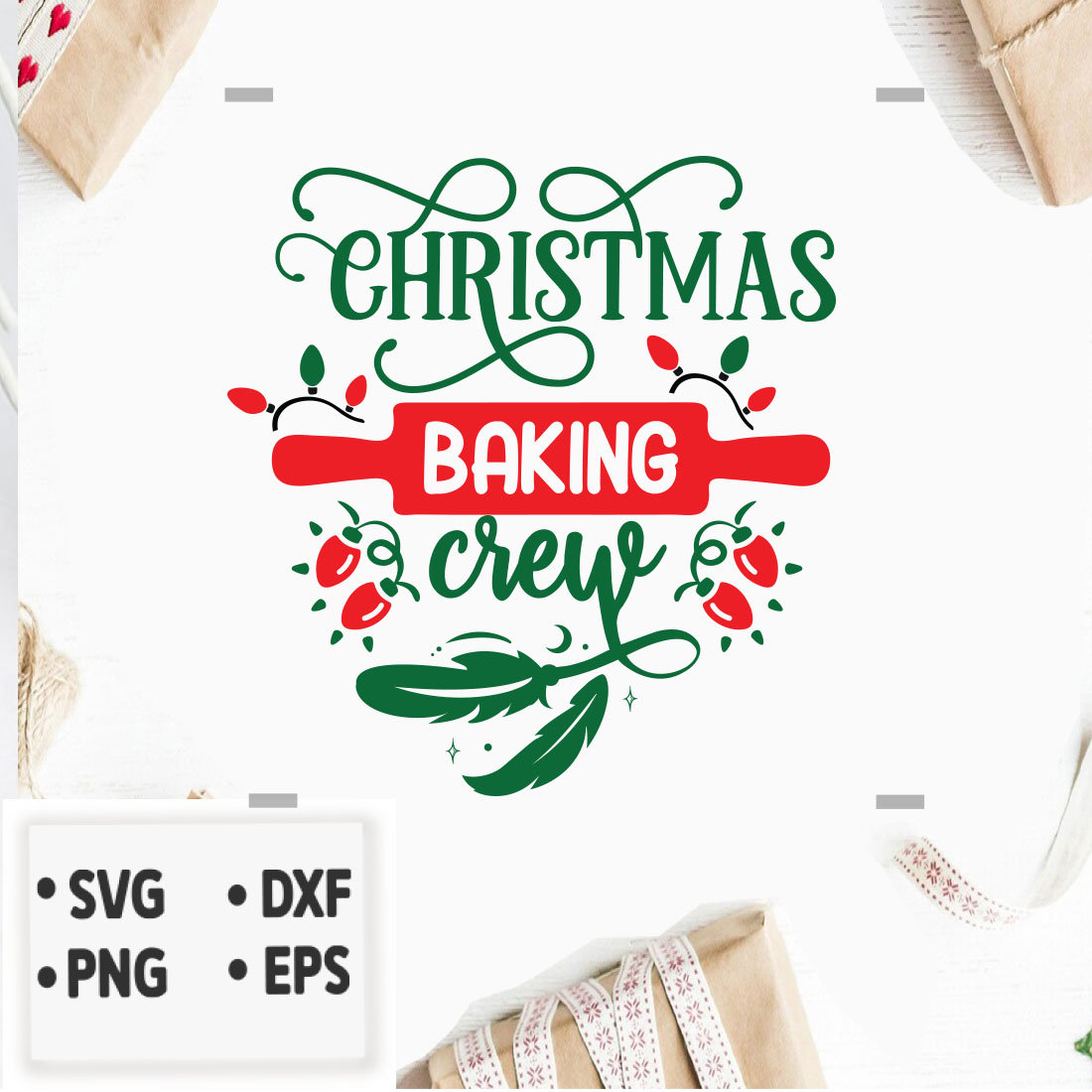 Image with amazing print Christmas Baking Crew.