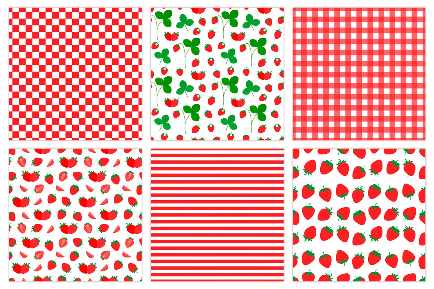 Strawberry ornament pattern design.