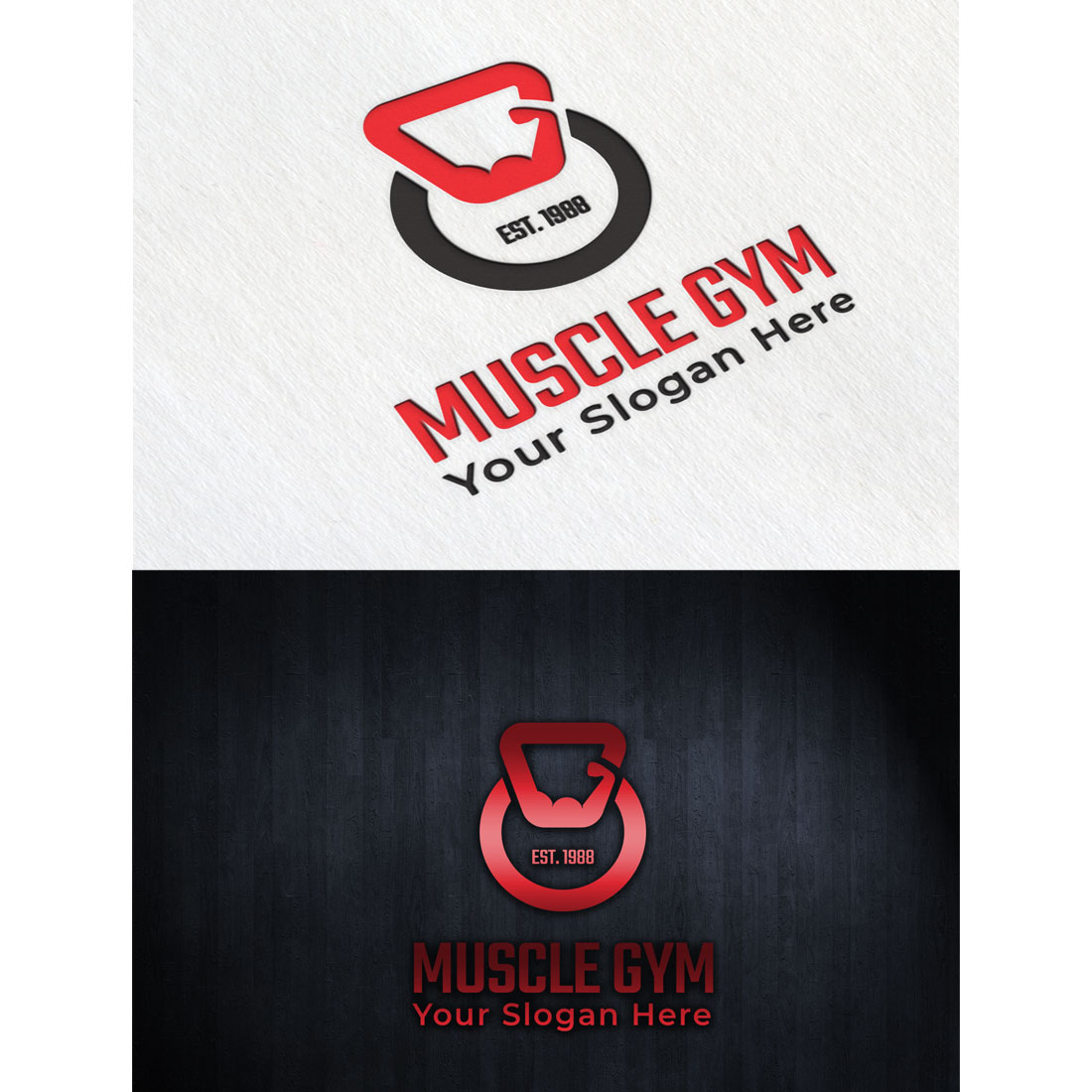 Logo Gym Sports Bodybuilding Fitness Muscle Bodybuilder Wolf ClipArt SVG –  ClipArt SVG