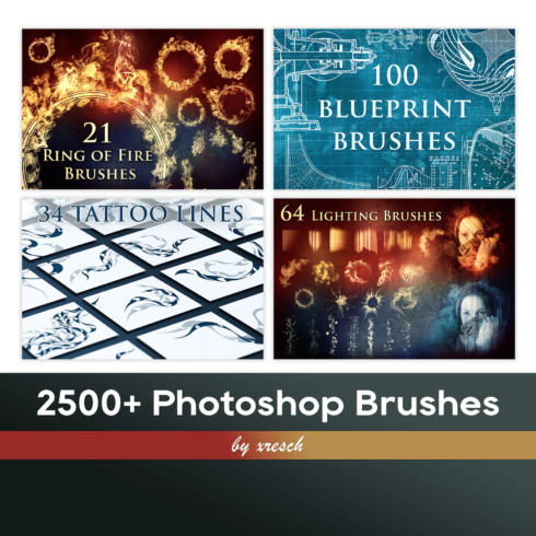 2500+ Photoshop Brushes.