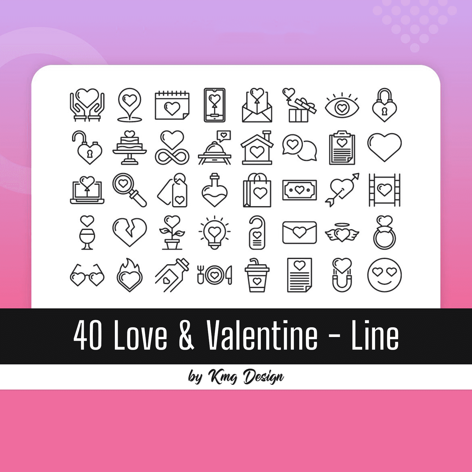 40 Love & Valentine - Line Cover.