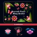 Procreate Flower Stamp Brushes – MasterBundles