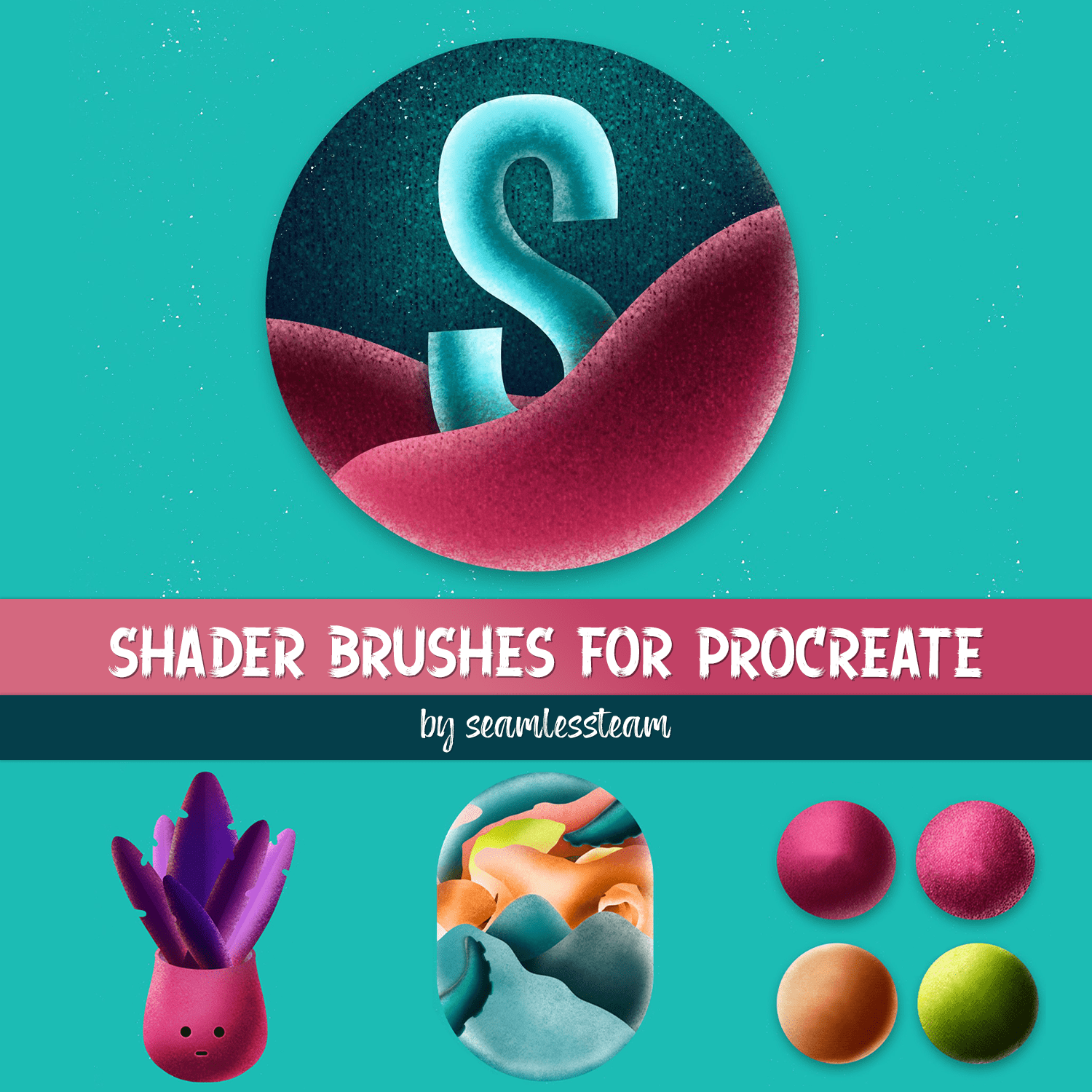Shader Brushes For Procreate Cover.