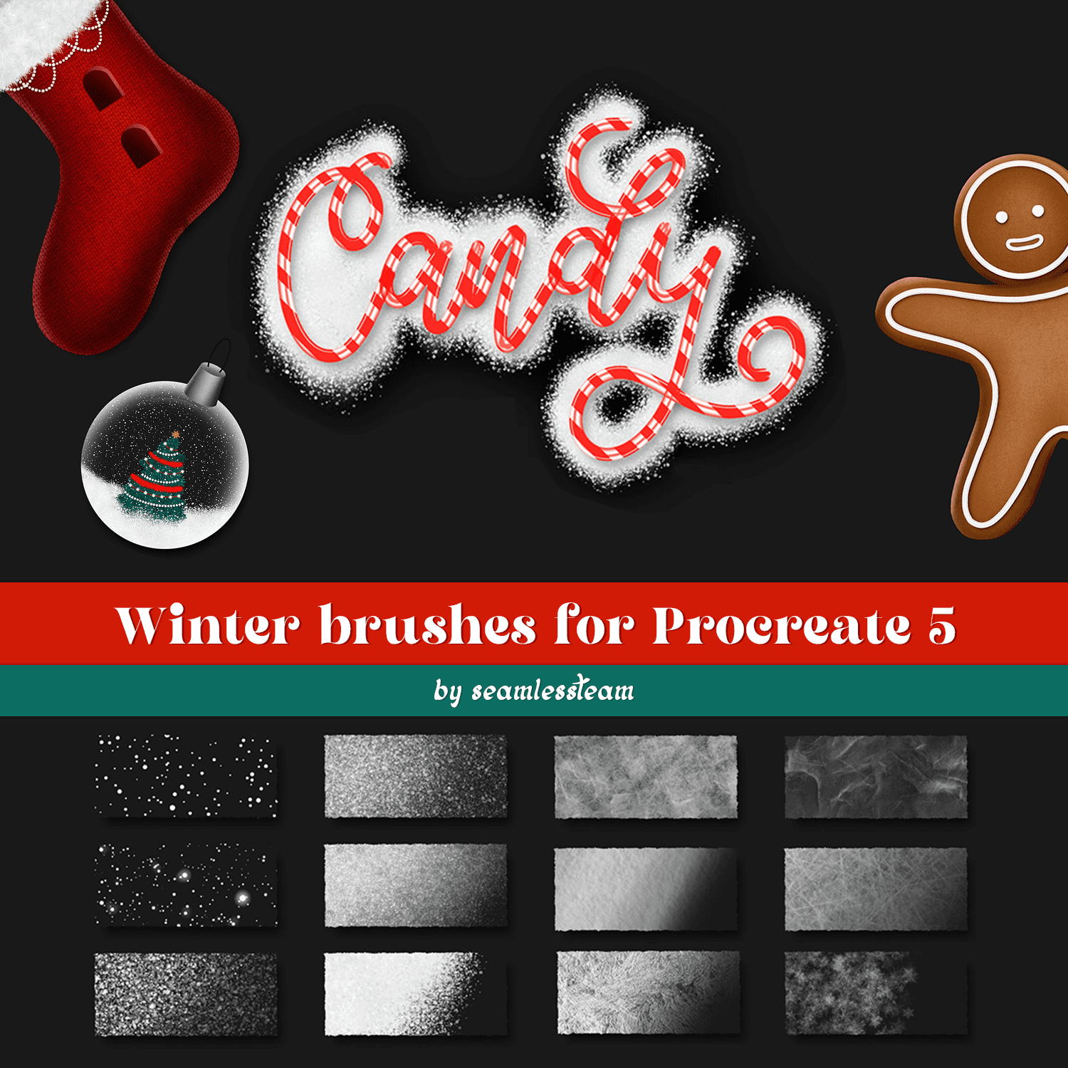 Winter Brushes For Procreate 5+ created by seamlessteam.