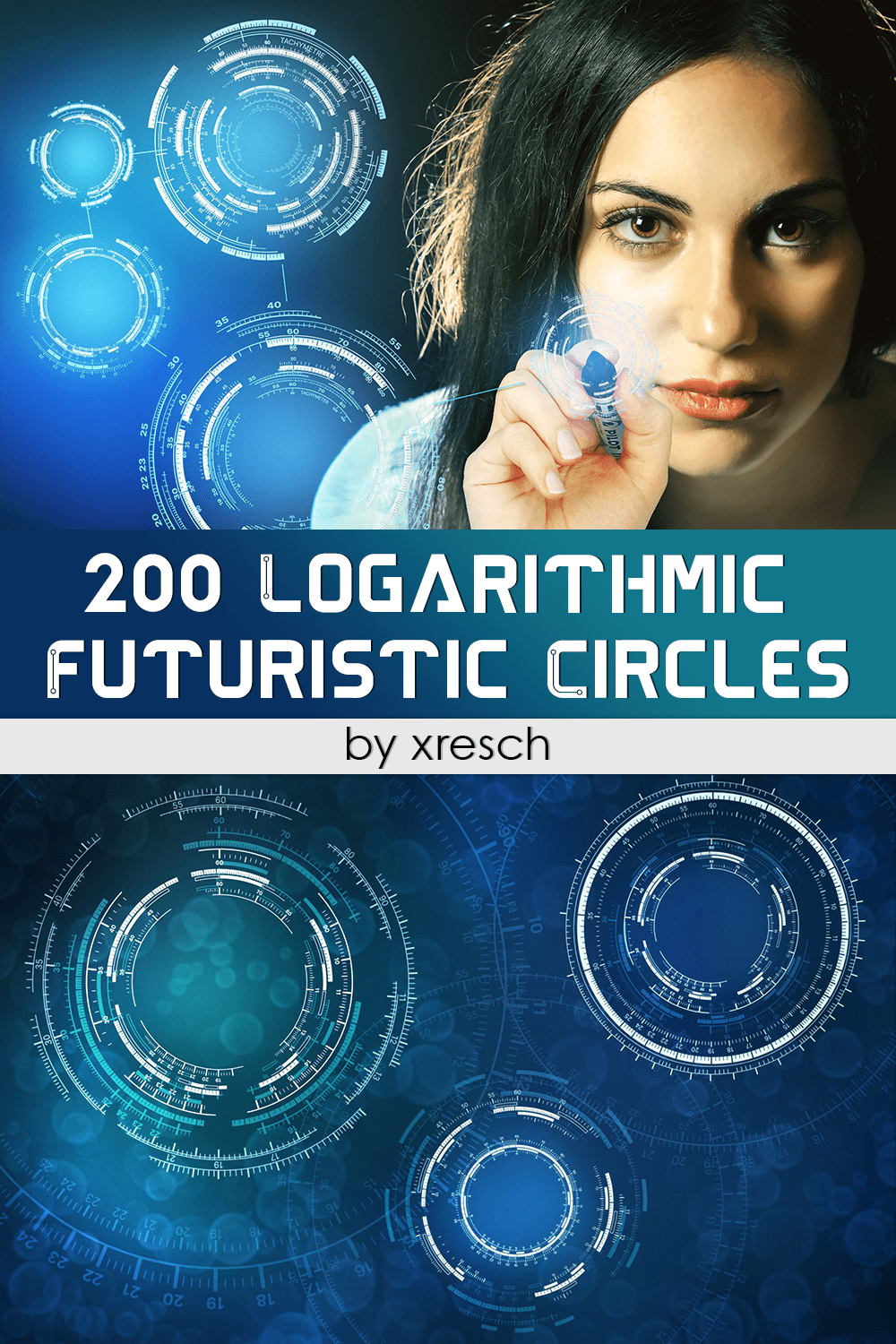 200 Logarithmic Futuristic Circles - Pinterest.