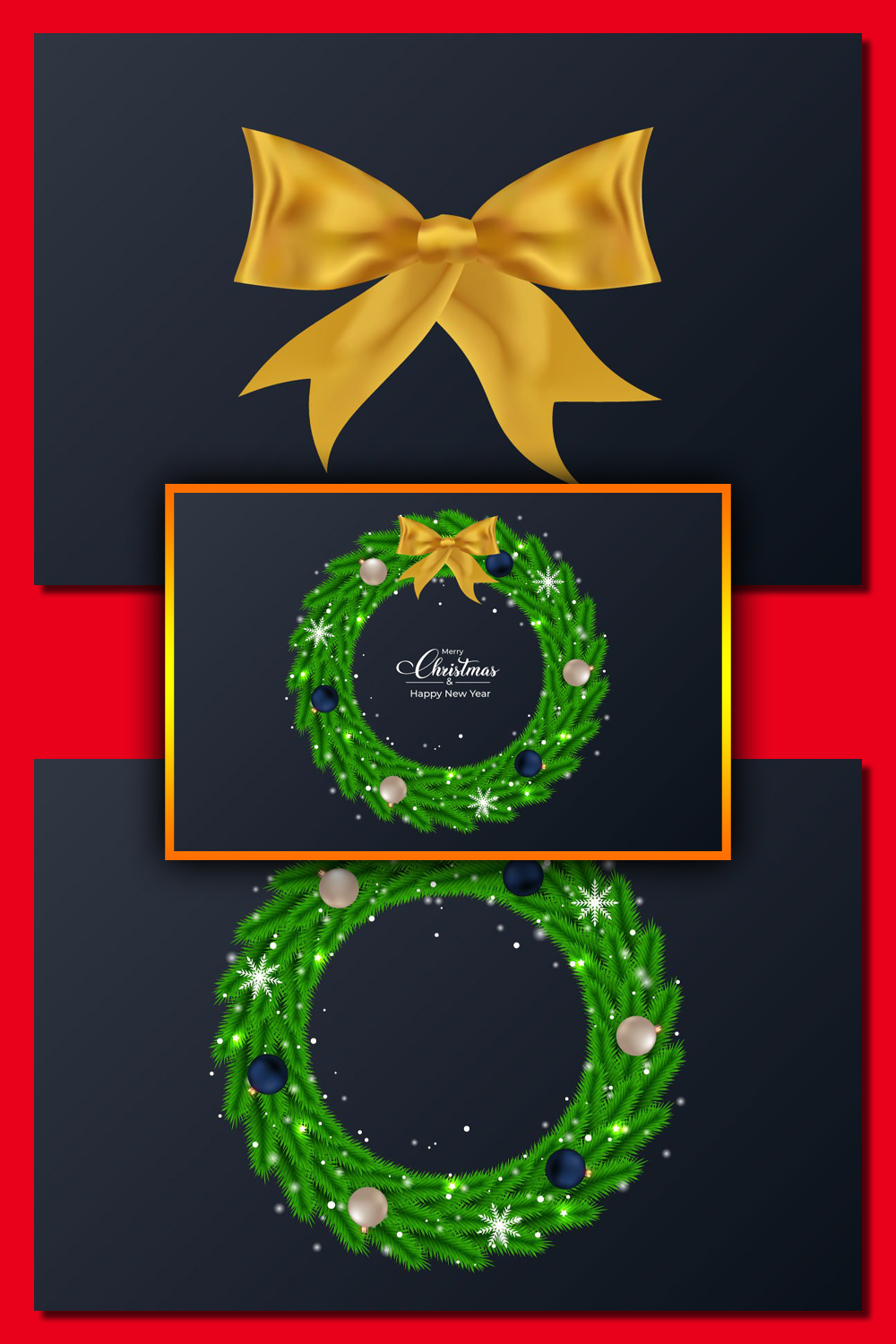 2013644 christmas wreath on dark blue background pinterest 1000 1500 372