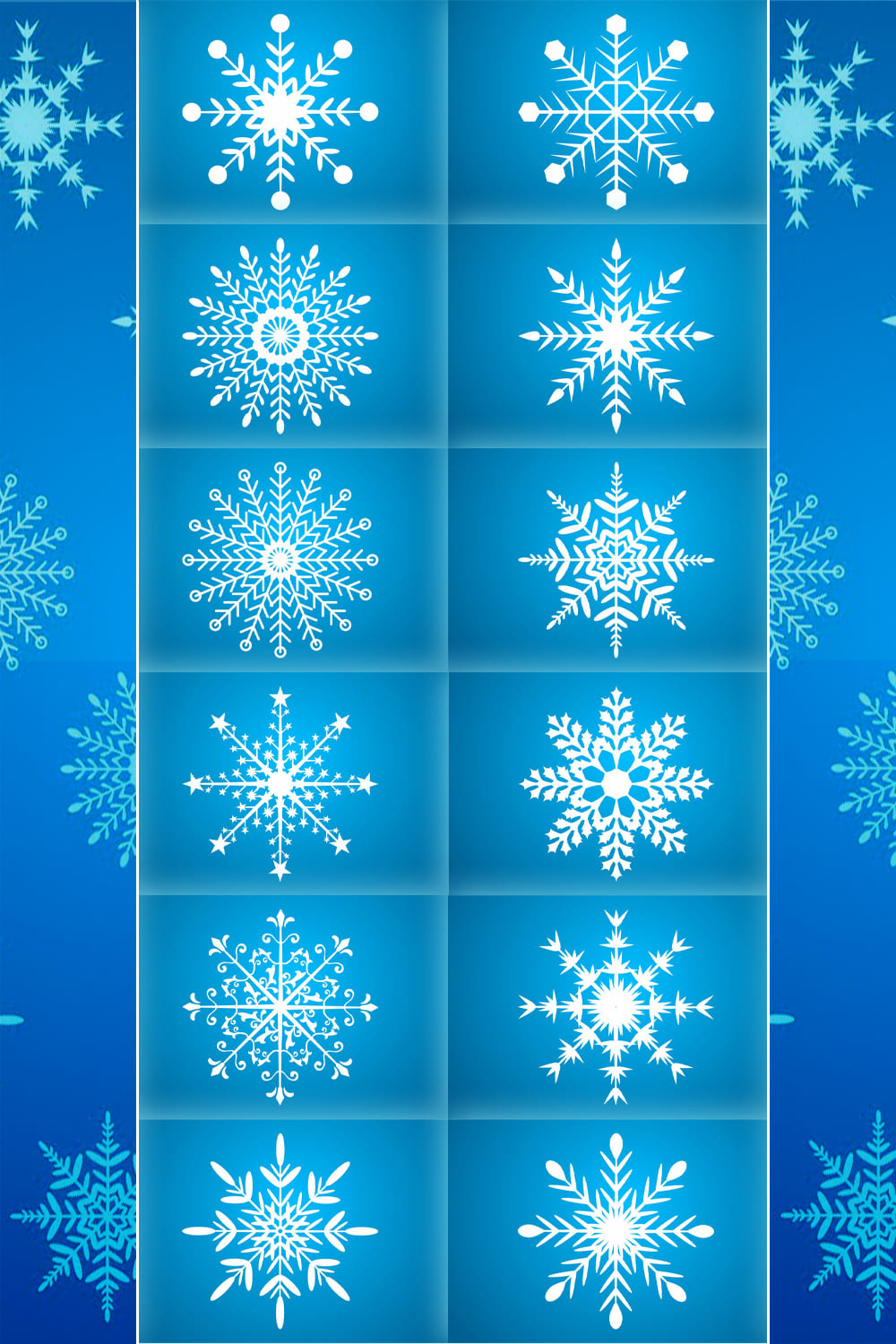 2014214 christmas snowflake vector collection pinterest 1000 1500 89