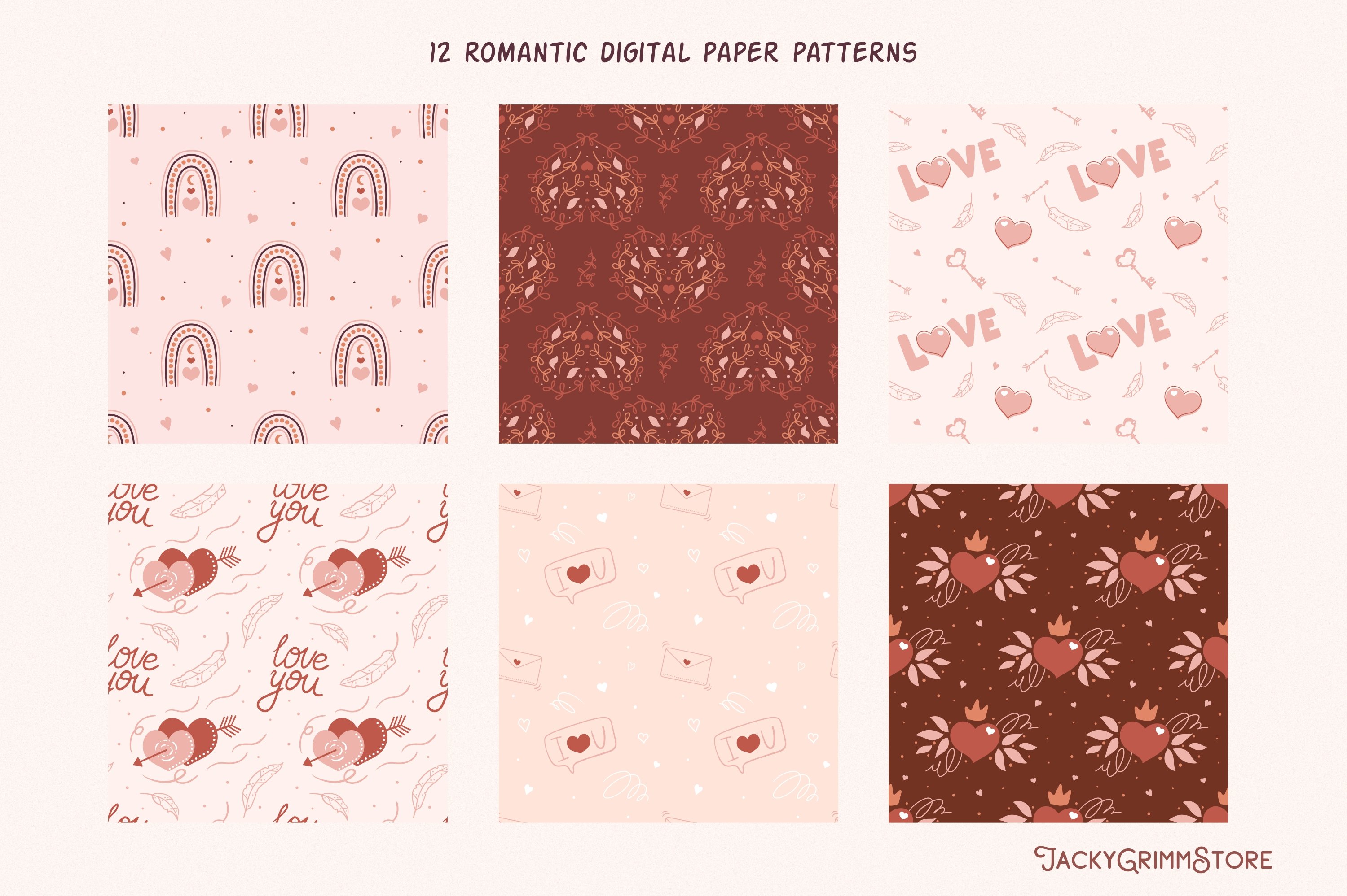 So cool warm patterns with the love prints.