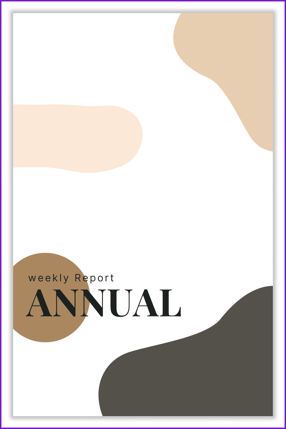 Cover of Annual report with colorful spots.