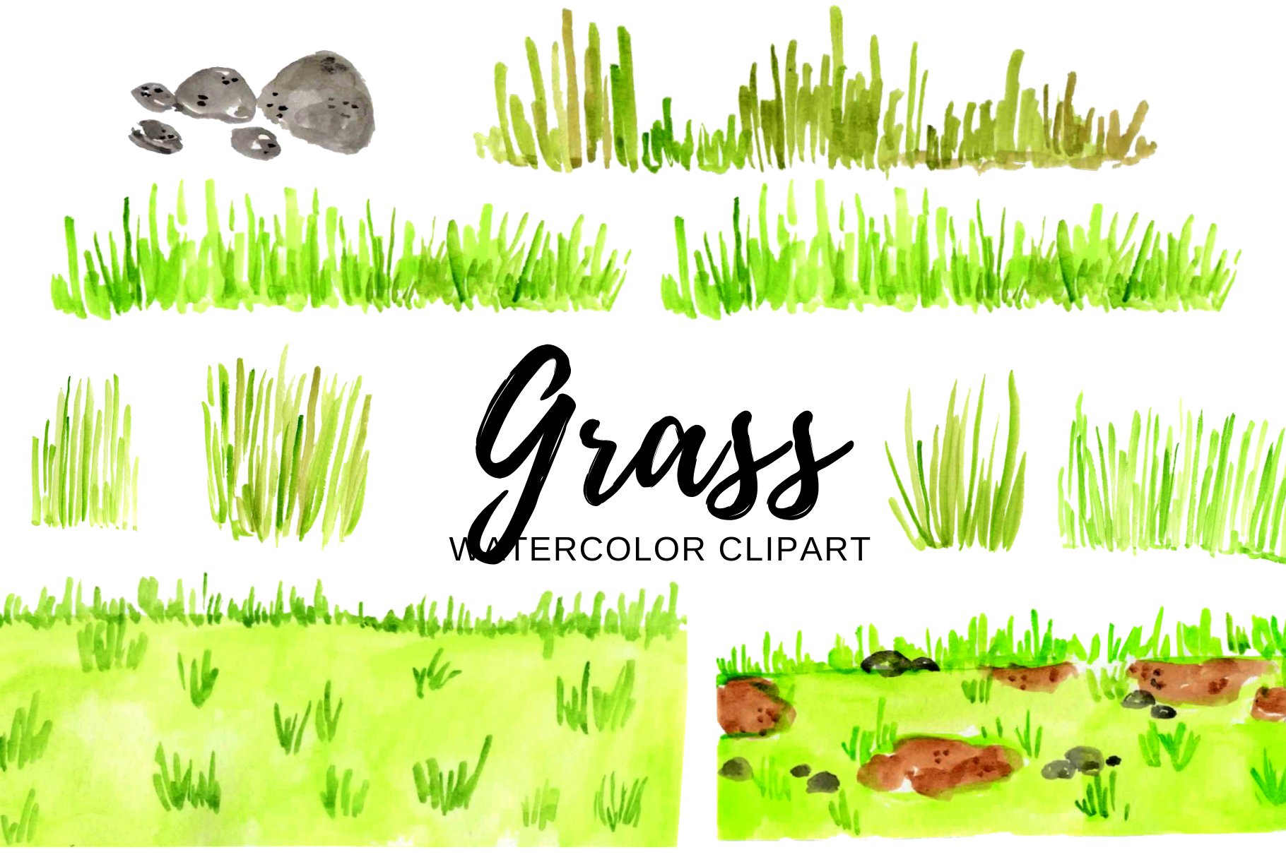 Bright grass illustration.