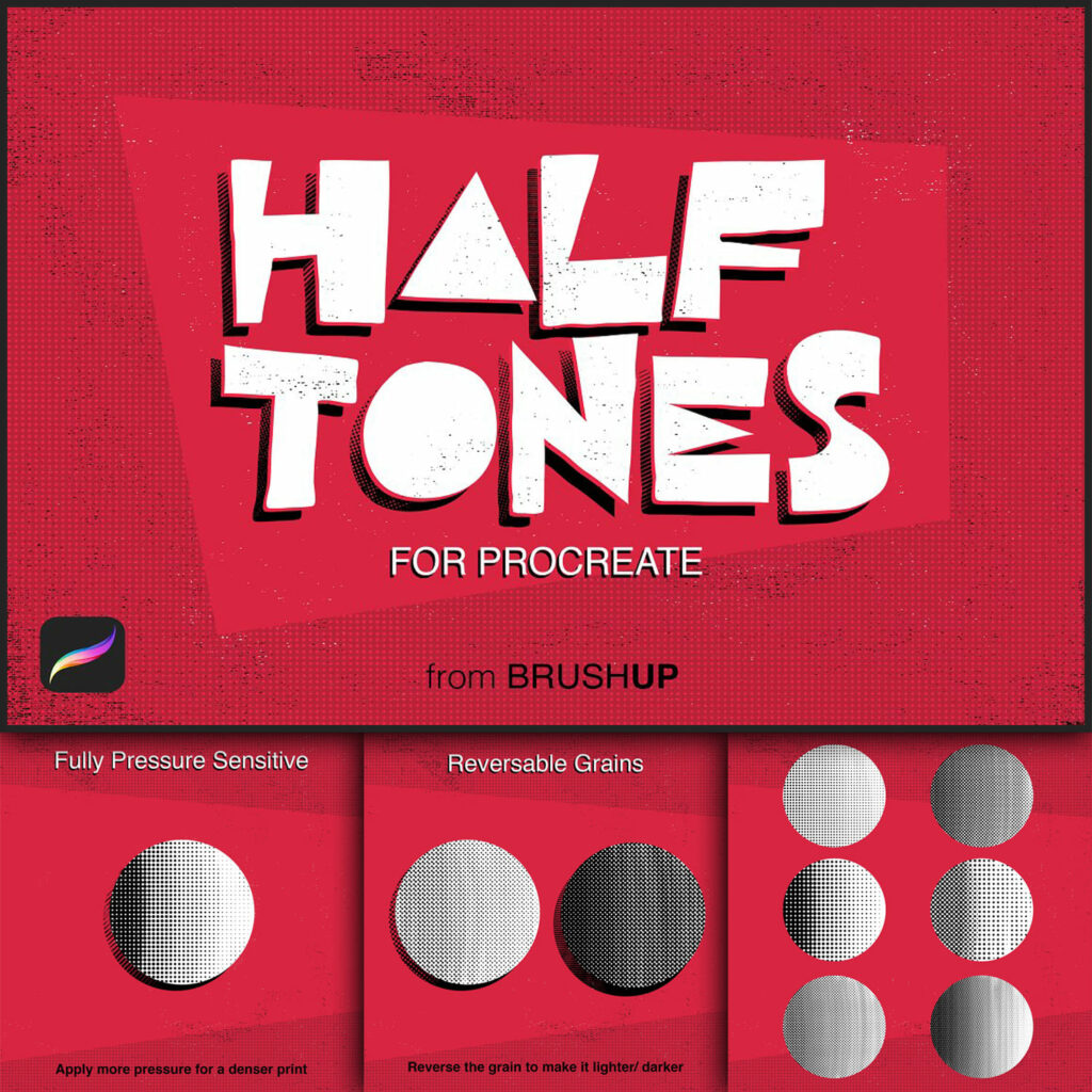 Thick 3D Brushes Procreate MasterBundles