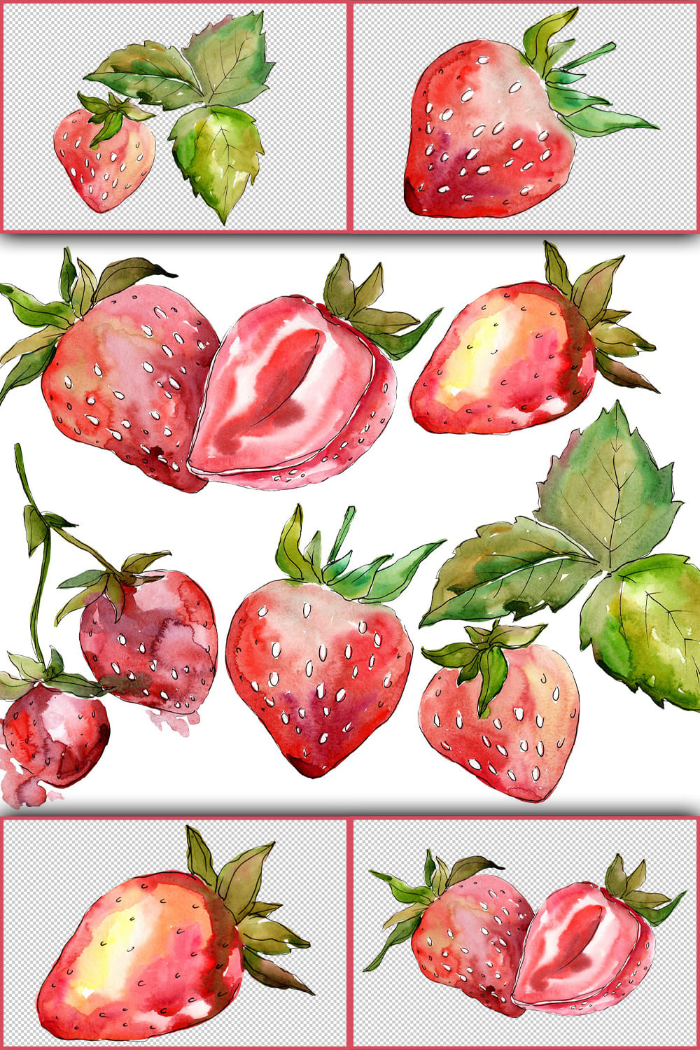273774 strawberry marmolada watercolor png pinterest 1000 1500 51