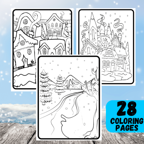 Winter Coloring Pages - main image preview.