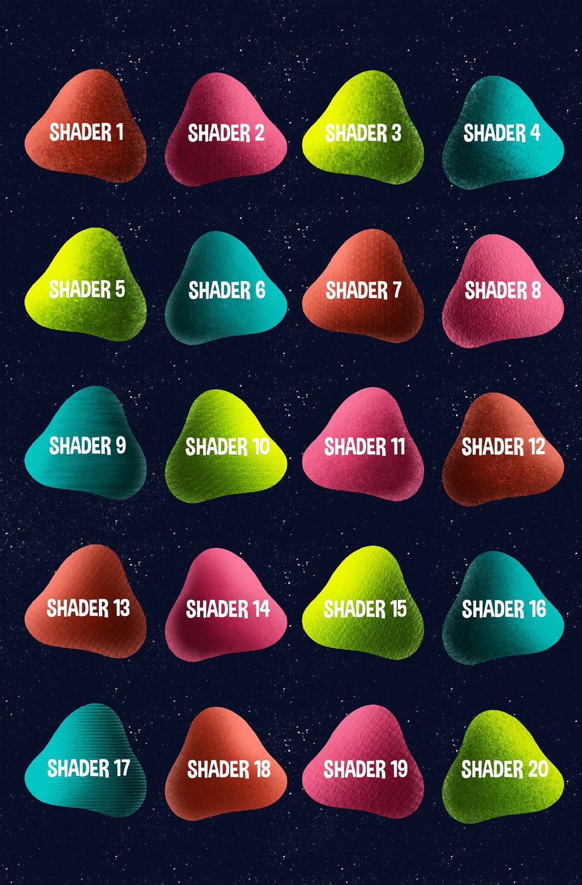 2 smooth shaders brushes for procreate ipad swatches 927