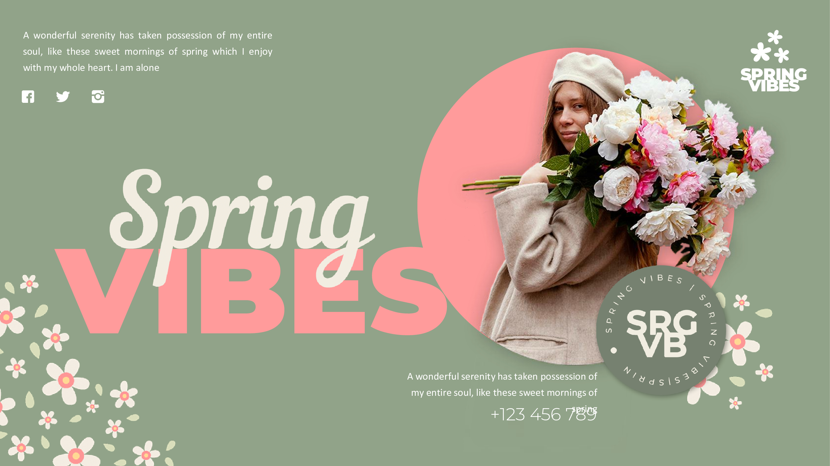 Cover image of Spring Vibes Template.